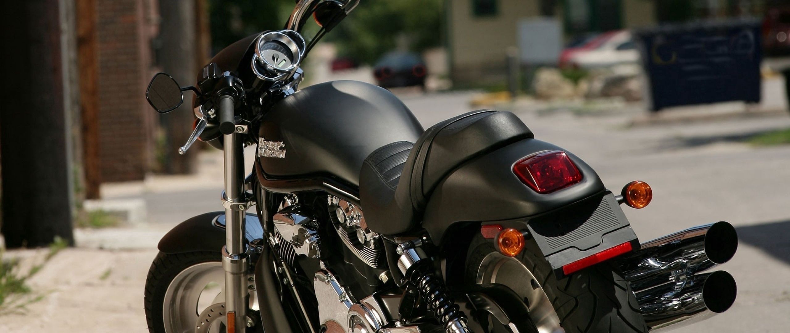 Download Wallpaper 2560x1080 Harley Davidson, Bike, Style, Black Dual Wide 1080p HD Background