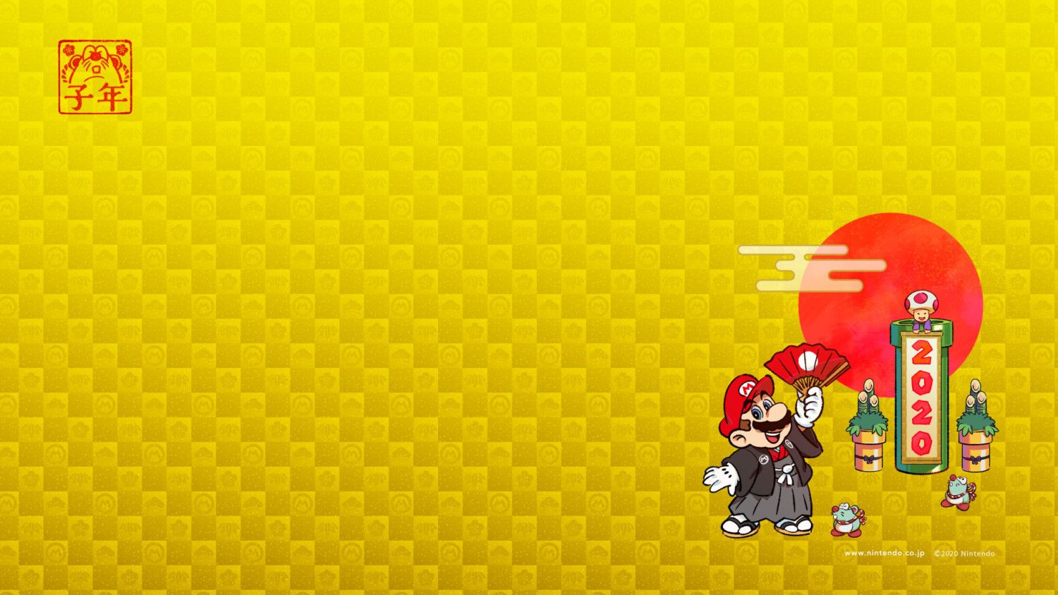 My Nintendo Japan Now Offering Mario Themed New Year's Wallpaper For Free