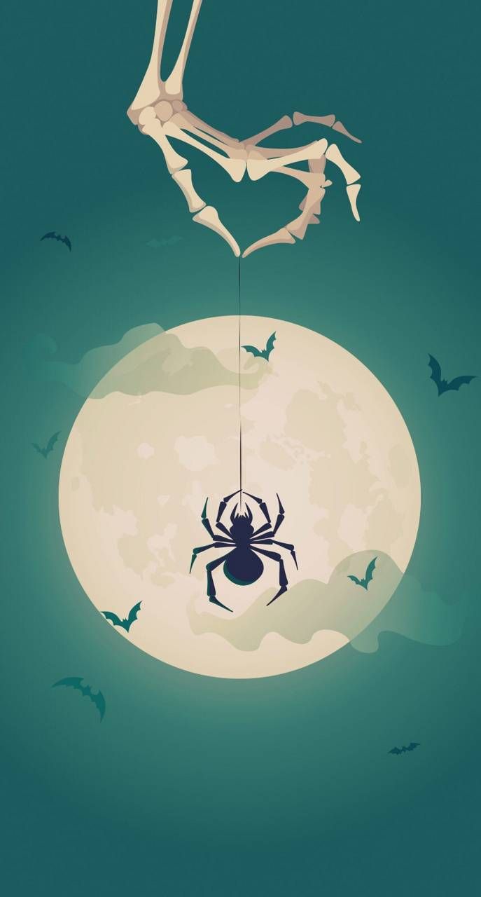 Halloween spider wallpaper