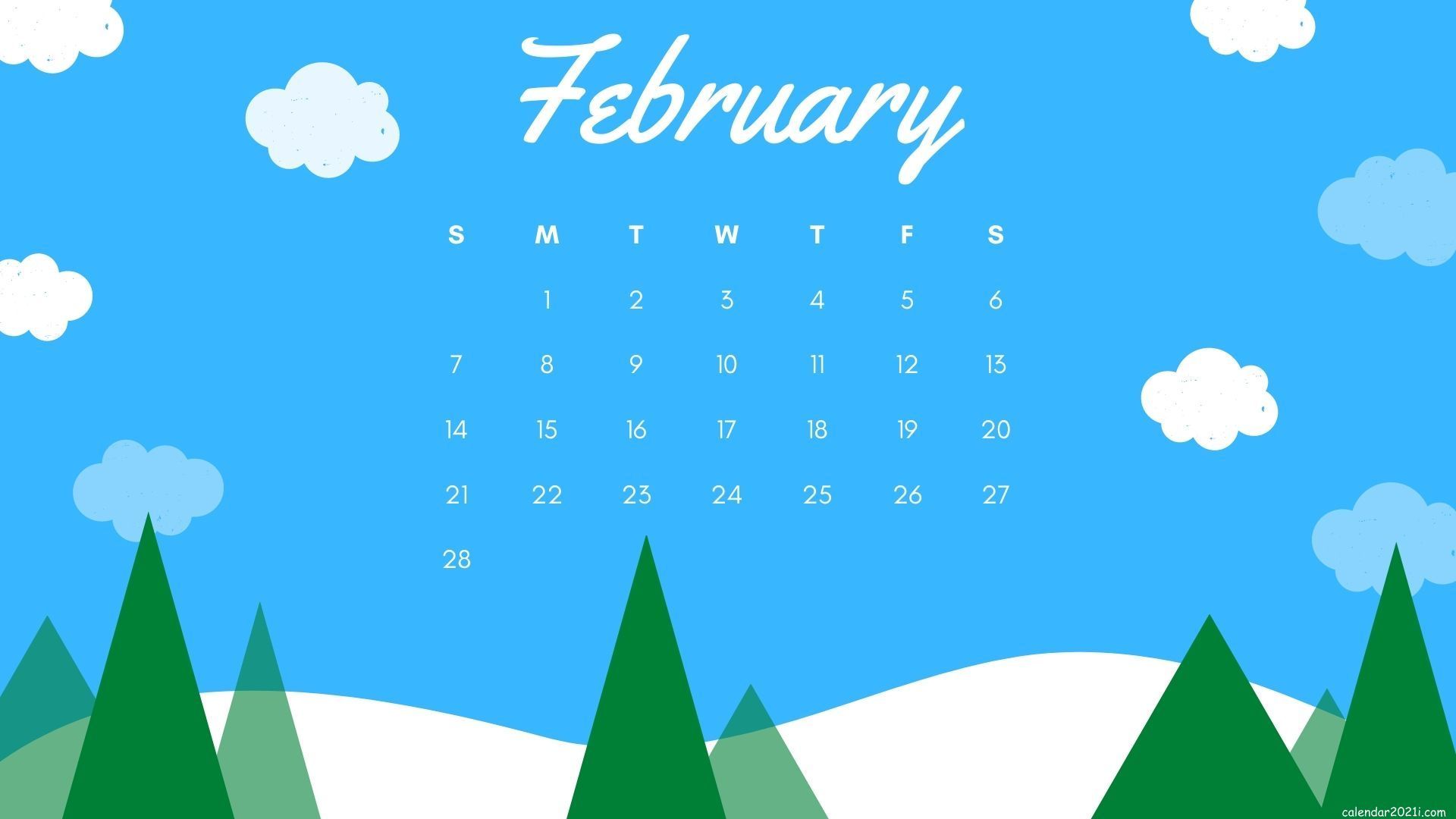 February 2021 Calendar Wallpaper Free Download