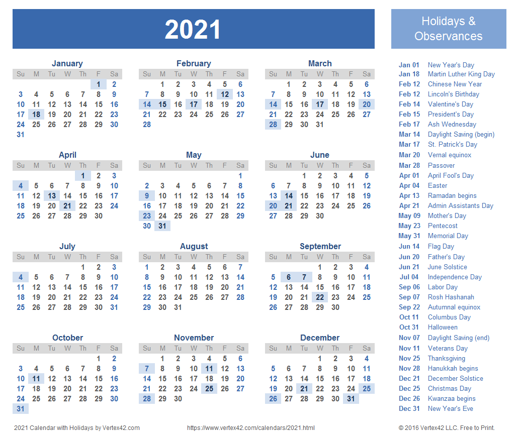 Calendar and Image