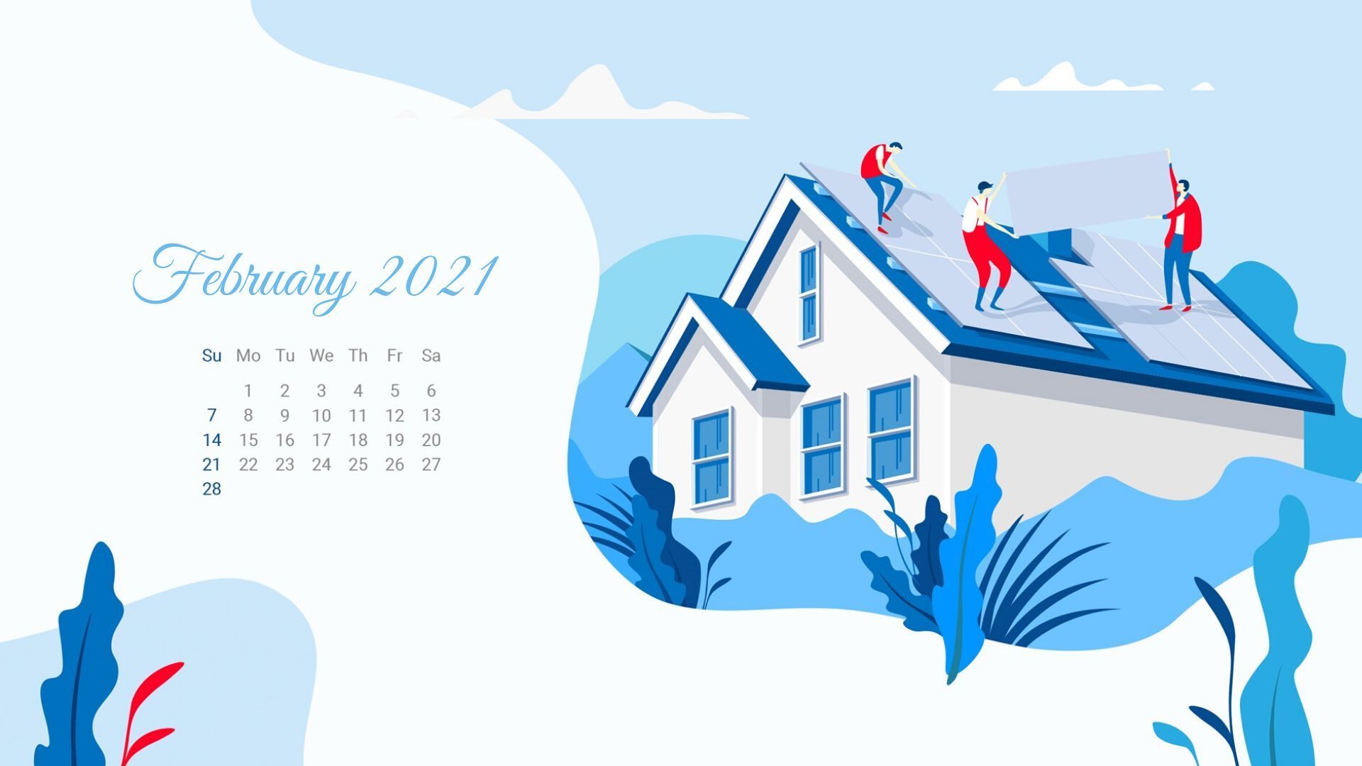 January 2021 Desktop Wallpaper Calendar Image ID 5