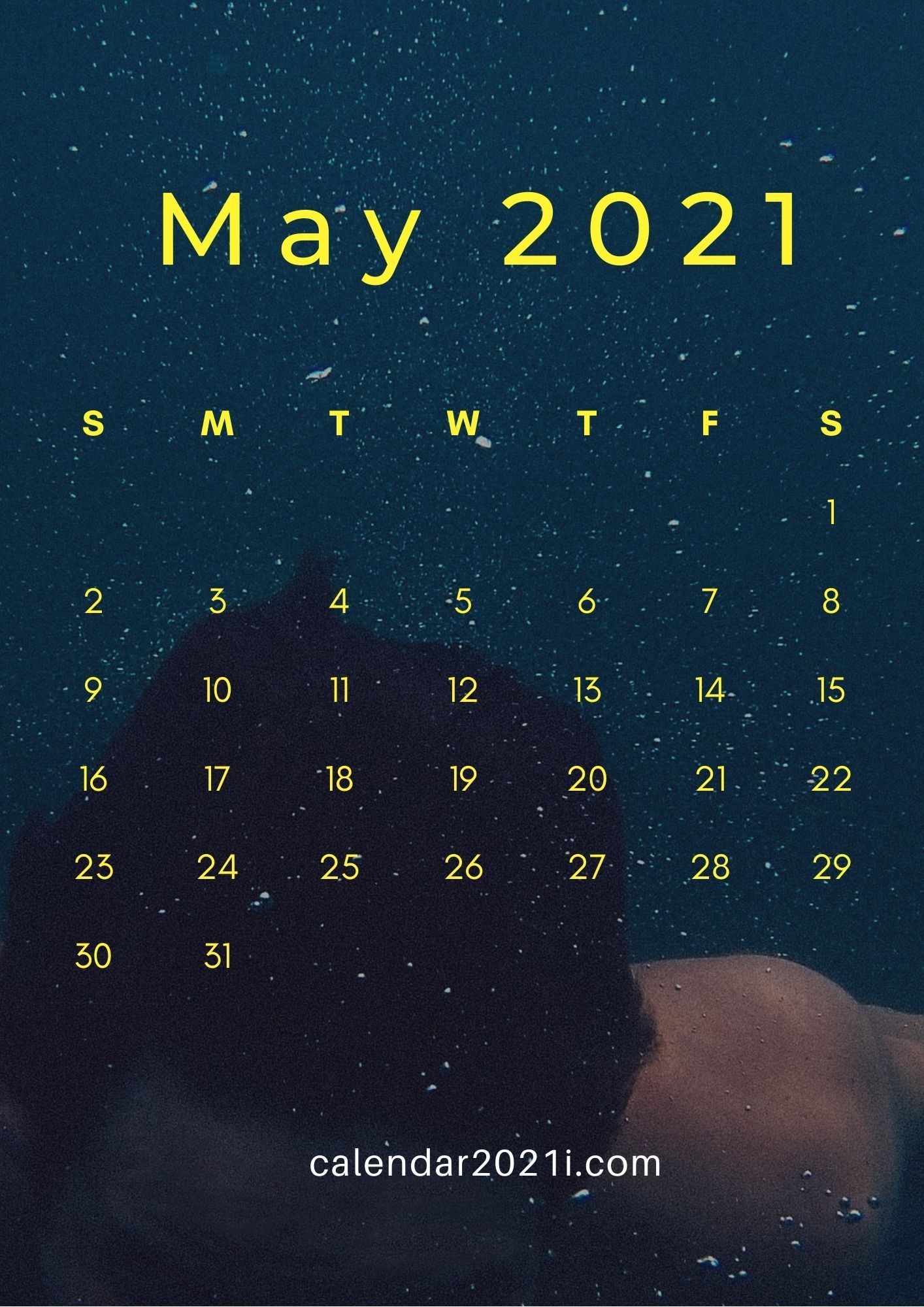 May 2021 Calendar HD iPhone Wallpaper to use as phone background screen in 2020 calendar, Calendar wallpaper, Monthly calendar