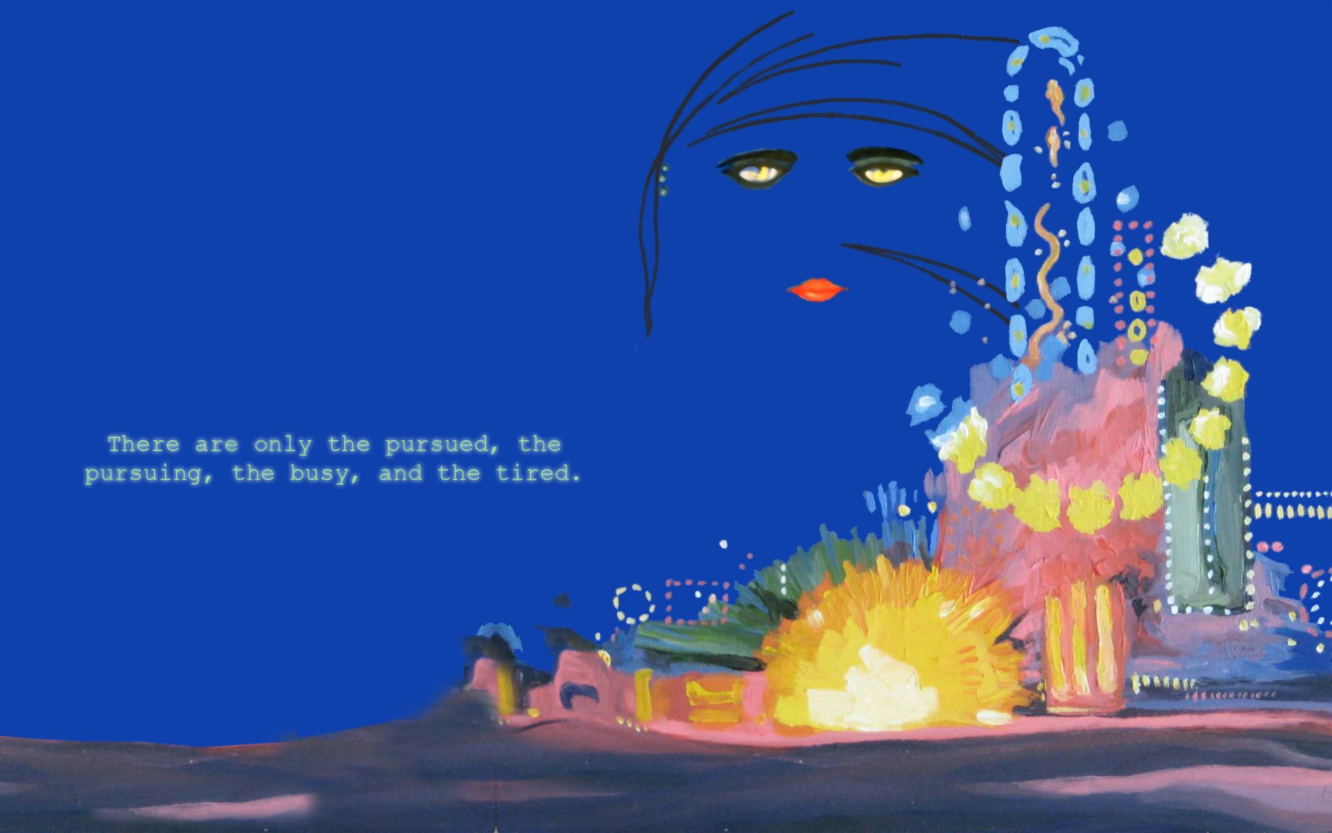 Here's some wallpaper I made based off of the greatest book covers of all time