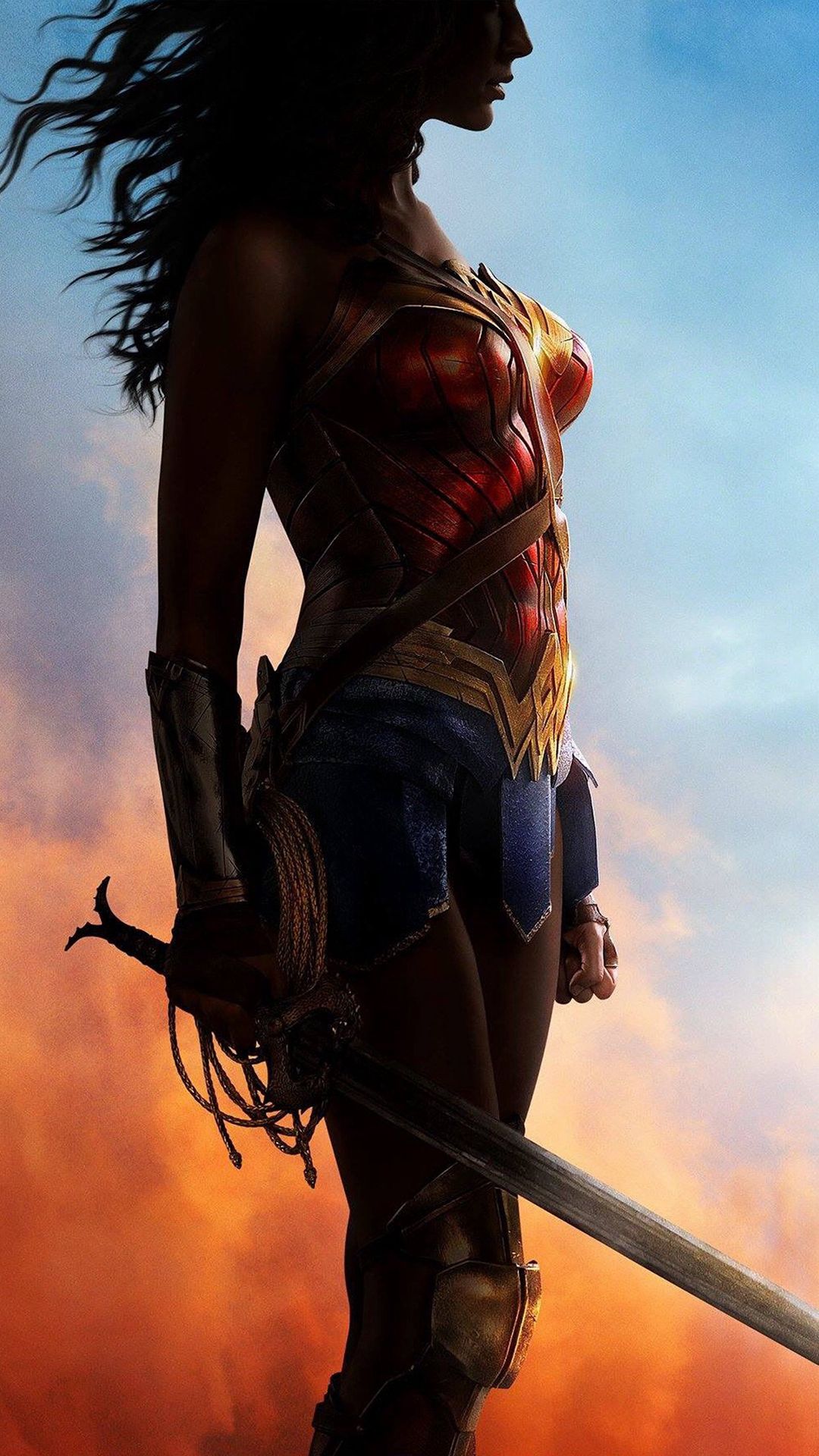 Wonder Woman Art Poster Hero Art Illustration iPhone 8 Wallpaper Free Download