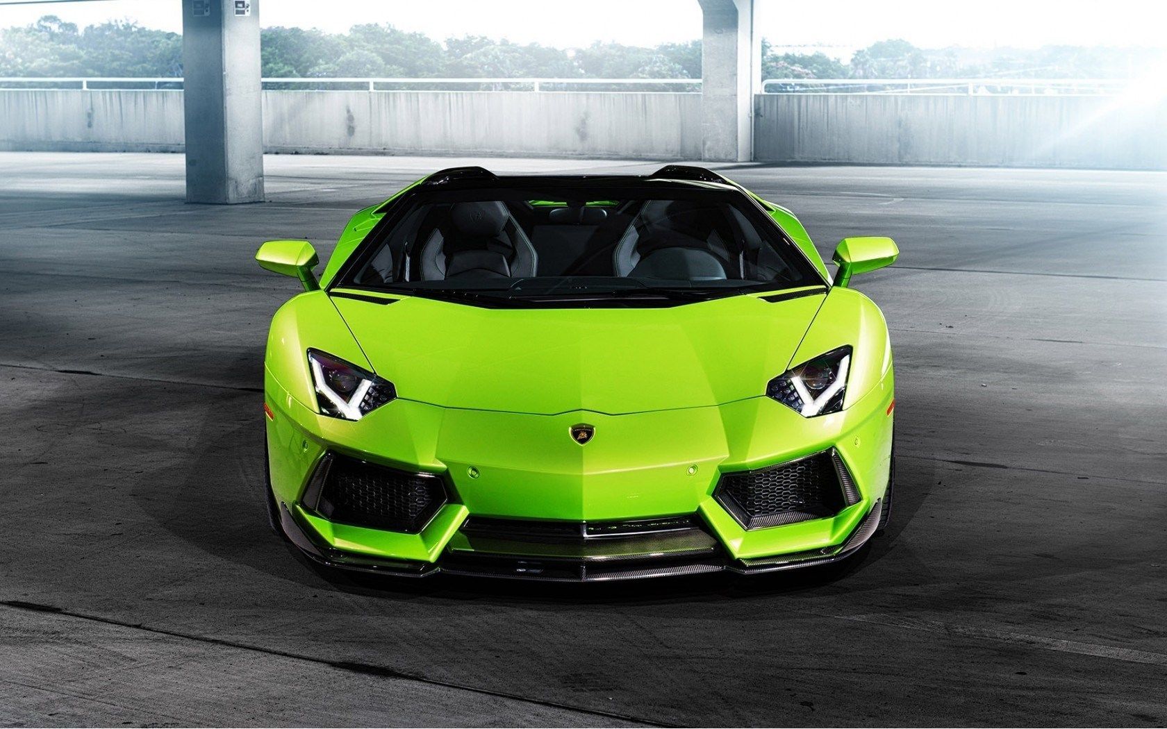 Lamborghini green car HD wallpaper. HD Wallpaper. Lamborghini aventador roadster, Lamborghini aventador, Lamborghini