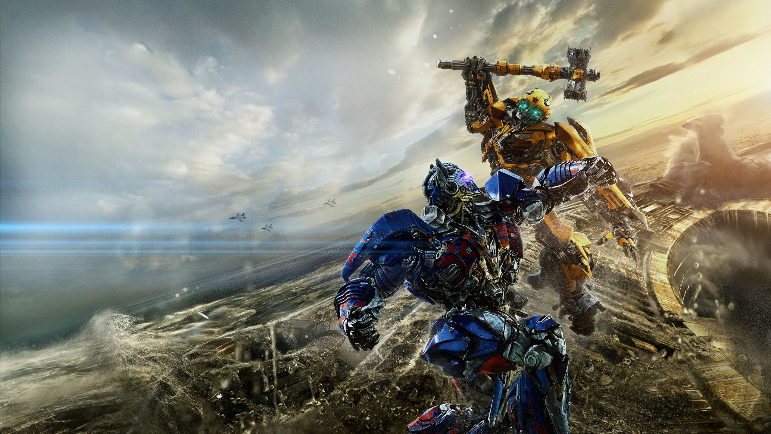 Picture Transformers: The Last Knight robots War hammer 2560x1440