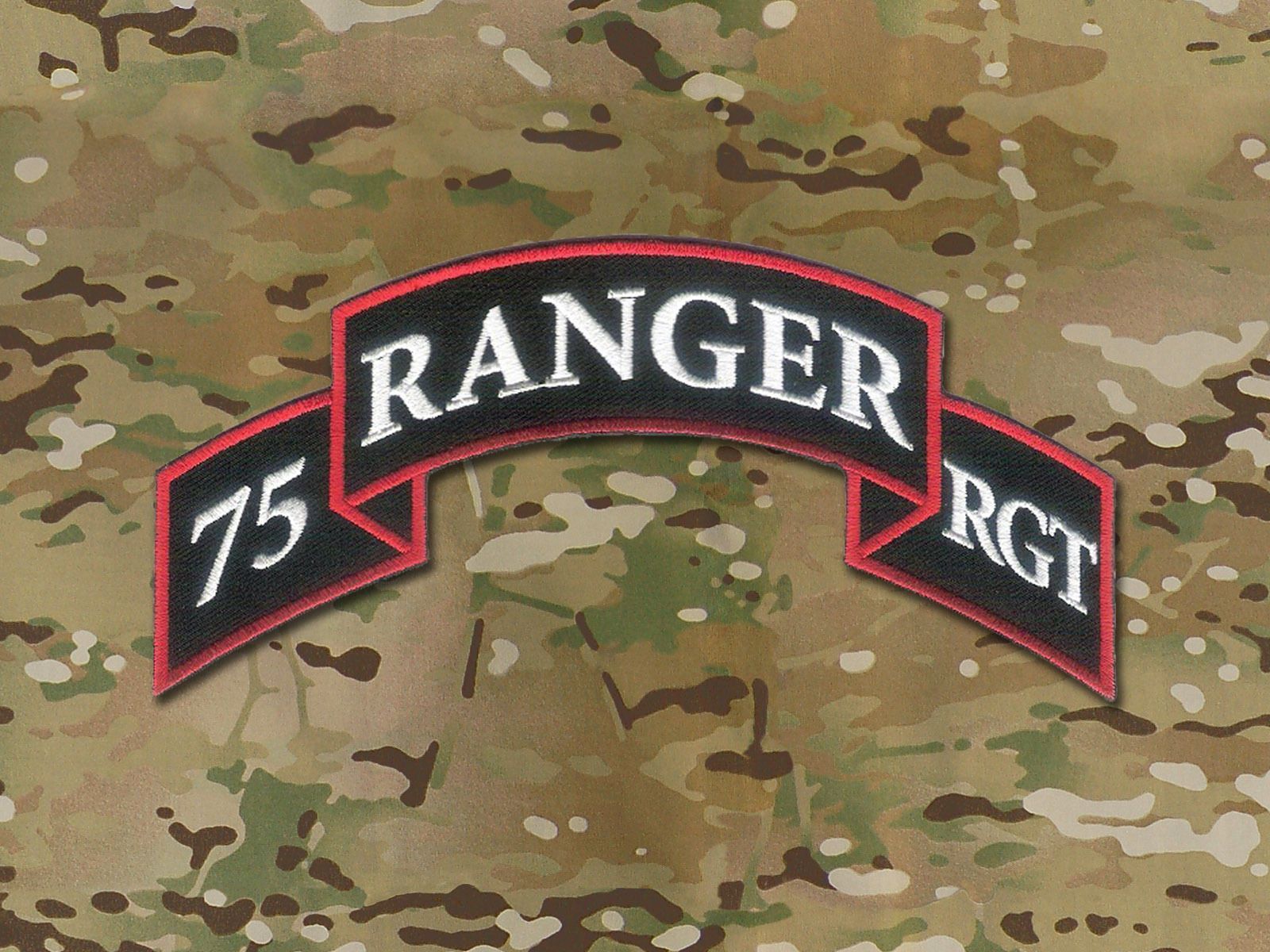 Large 75th Infantry Regiment -US Ranger Scroll X 3 1 2 Merrowed Edge. EBayth Ranger Regiment, Ranger, Infantry