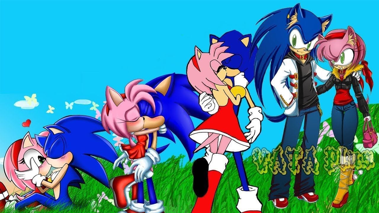 sonic x amy kisses sonic