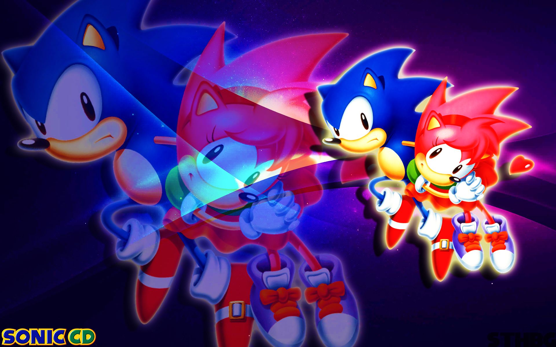 Sonic and Amy Wallpaper