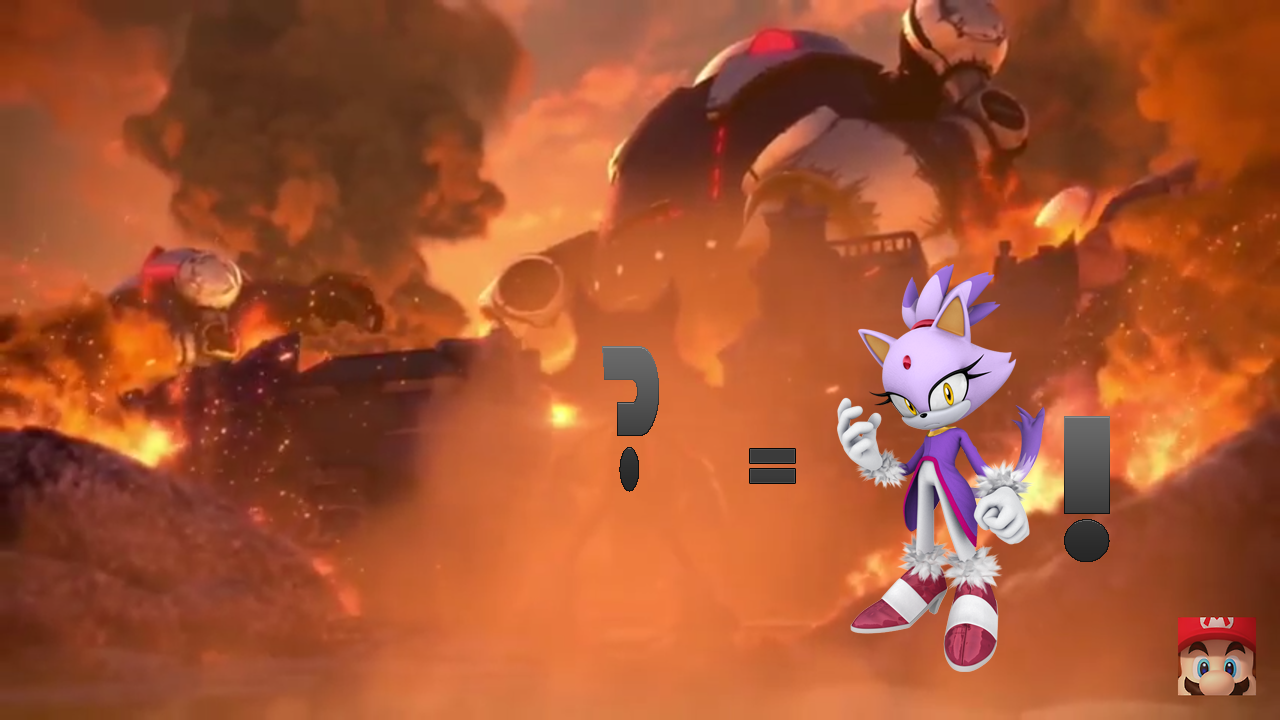 The Mystery Character MIGHT be Blaze the Cat. Sonic the Hedgehog