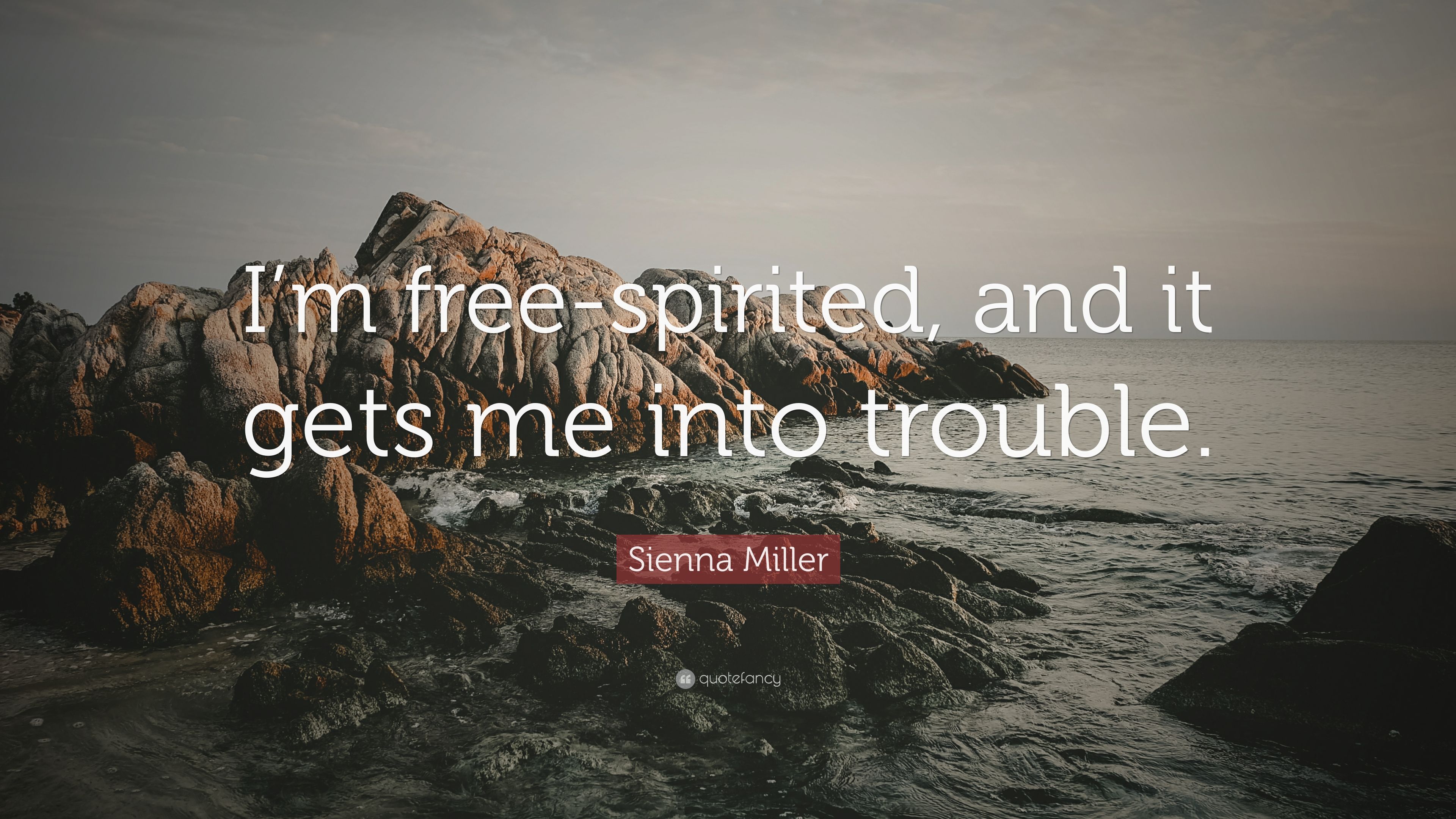 Sienna Miller Quote: “I'm Free Spirited, And It Gets Me Into Trouble.” (7 Wallpaper)