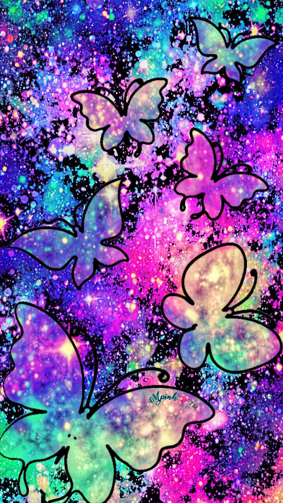 Grunge Butterflies Galaxy Wallpapers # wallpapers