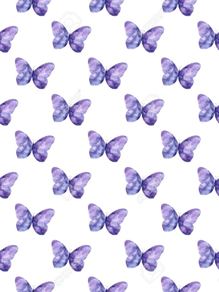 Free download Watercolor Seamless Pattern With Bright Galaxy Butterflies Cute [1300x1300] for your Desktop, Mobile & Tablet
