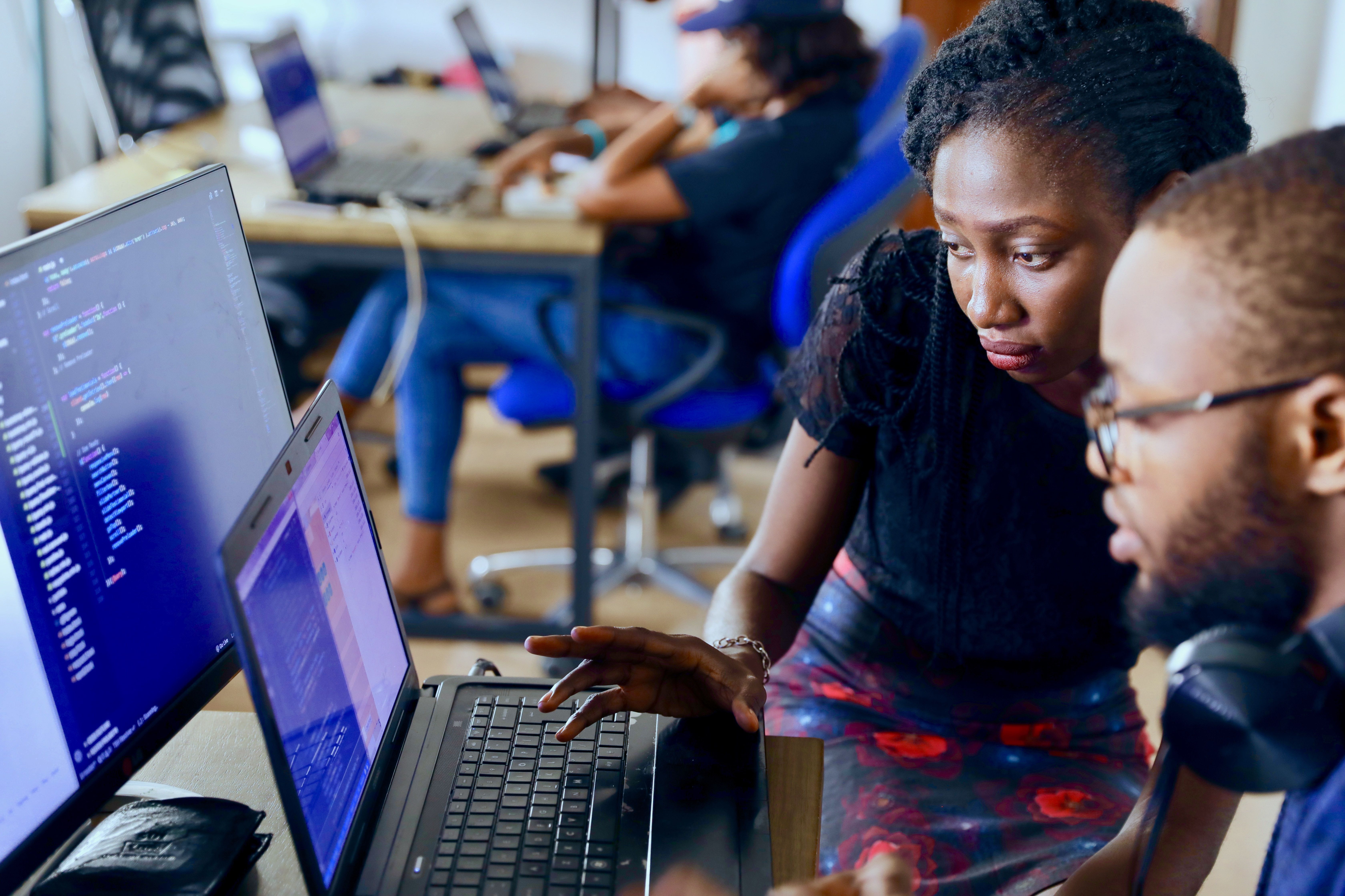 6720x4480 #developer, #women in tech, #africa, #tech, #team, #coding, #code, #coworking, #colloboration, #software engineer, #coding bootcamp, #Free image, #office, #team work. Mocah HD Wallpaper