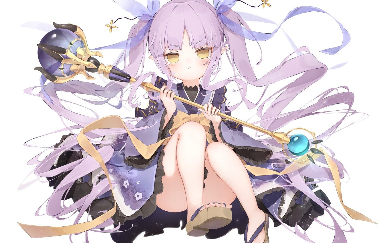 Wallpaper Girl, Staff, Dolphro Kun, Princess Connect!, Hikawa Kyoka Image For Desktop, Section прочее