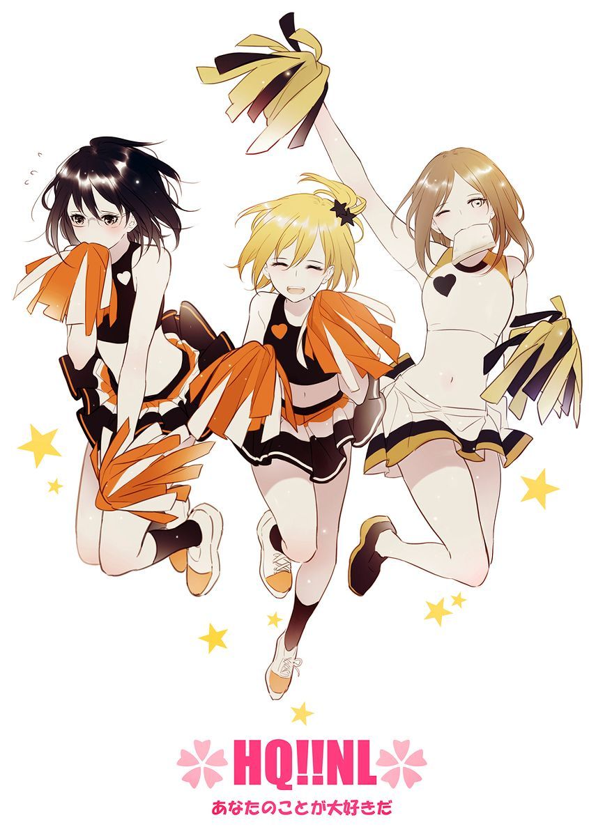 Haikyuu Shimizu Kiyoko & Hitoka Yachi & Yukie Shirofuku. Haikyuu, Anime, Sports anime