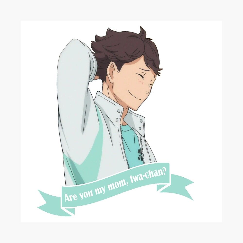 Haikyuu!! Are You My Mom Iwa Chan? (Oikawa Tooru) Metal Print
