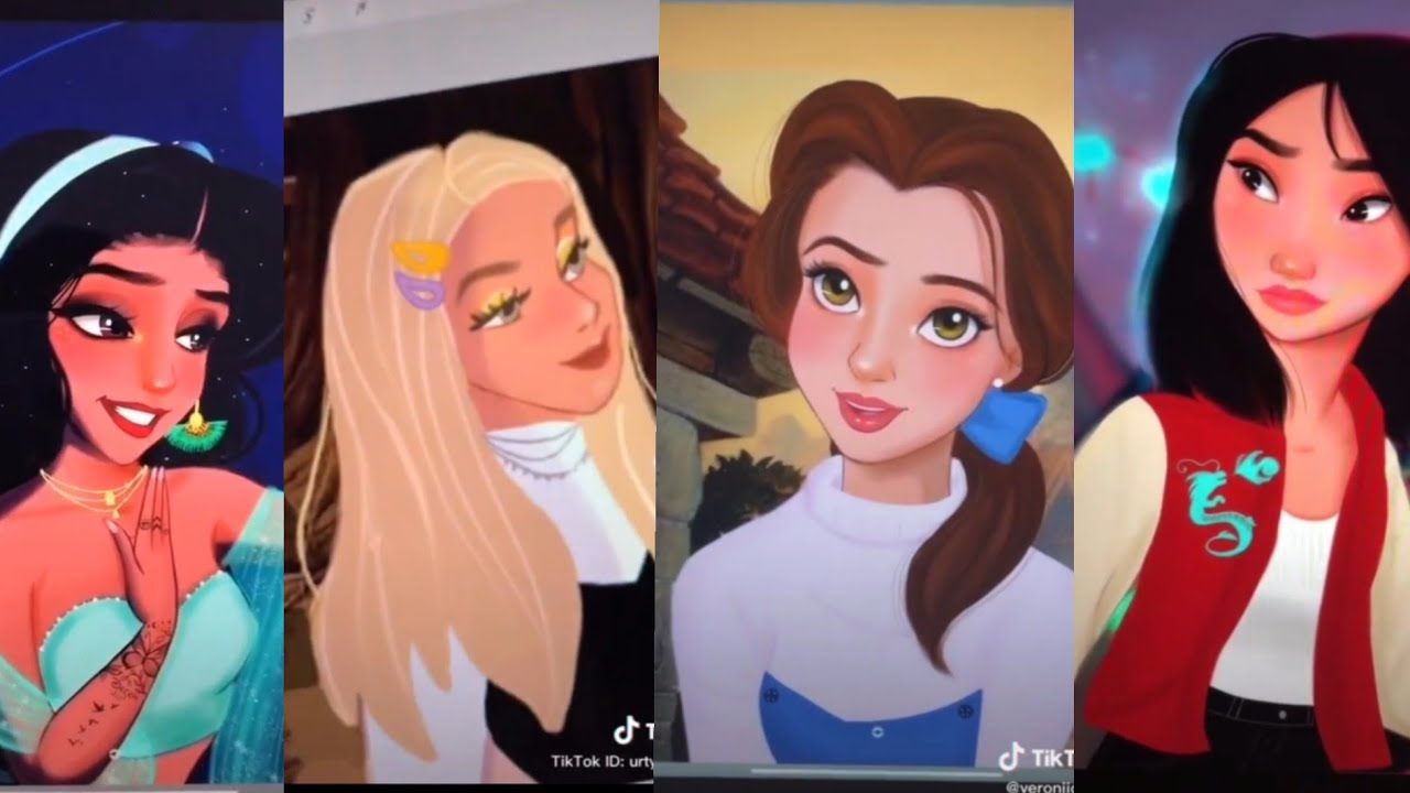 Disney Princess GLOW UP TikTok Compilation. Disney princess gif, Powerpuff girls wallpaper, Modern disney