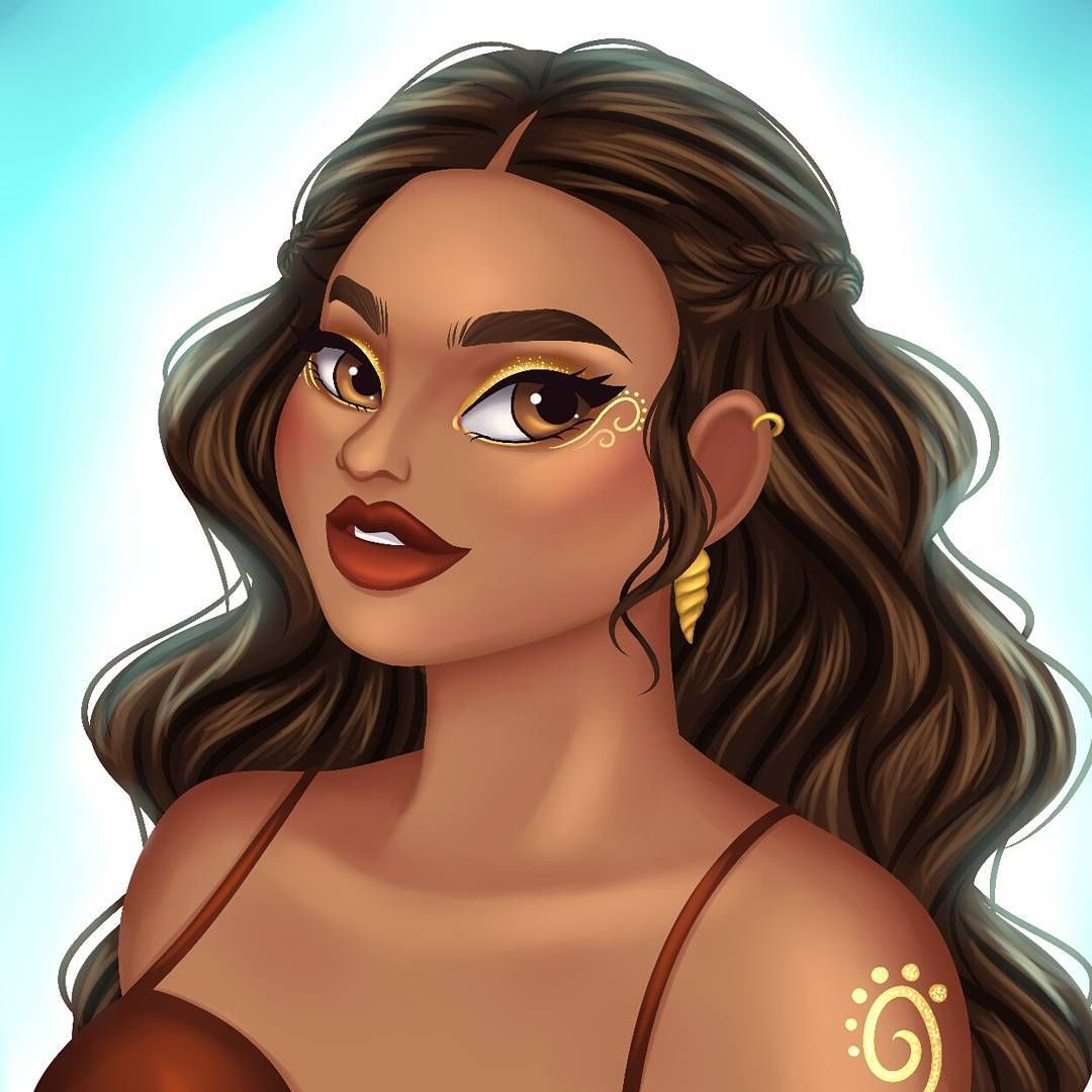 Princess x Infuencers: THE GLOW.I wanted to create something different and recently I've been watching some Tea youtube v. Archibald, Disney moana, Disney art