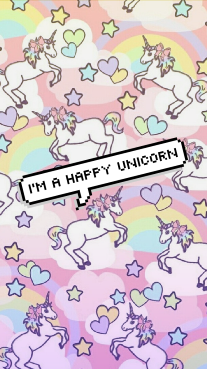✨✨ Wallpaper Lockscreen Cute Unicorn. Happy unicorn, Cute unicorn, Unicorn