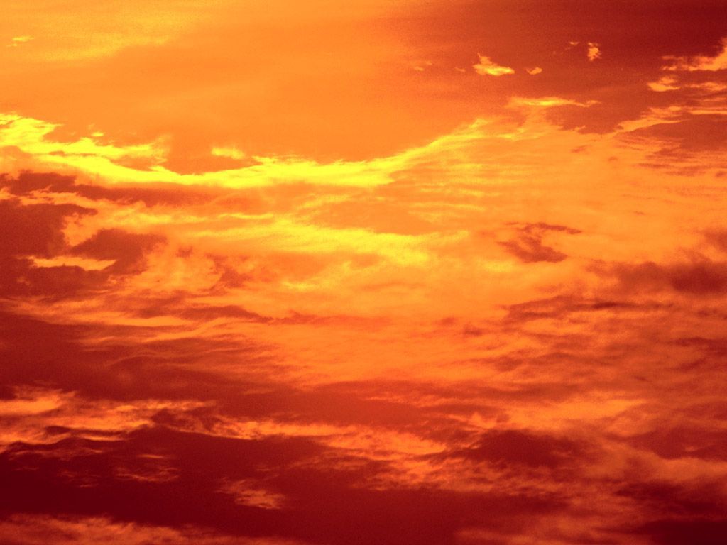 Awesome HD Wallpaper Collection: HD Scenery Red Yellow Sky Sun Set