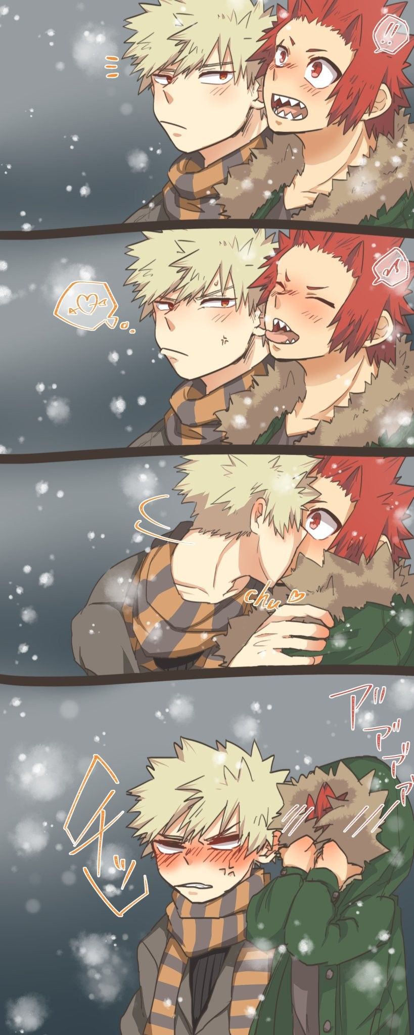 Bakugou Katsuki × Kirishima Eijirou. My hero, My hero academia manga, Hero wallpaper
