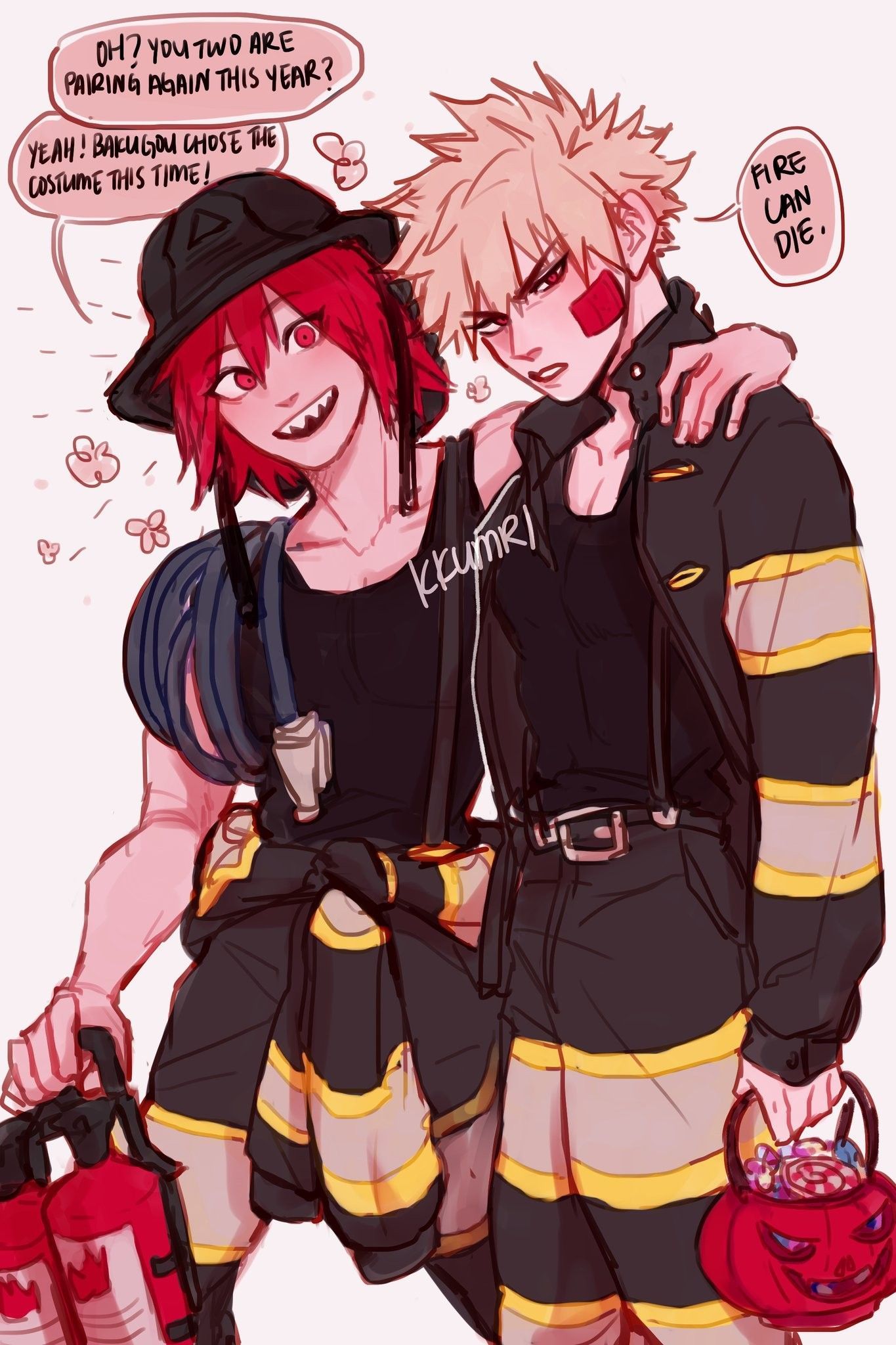 Bakugou Katsuki & Kirishima Eijirou. My hero, Hero, Hero academia characters