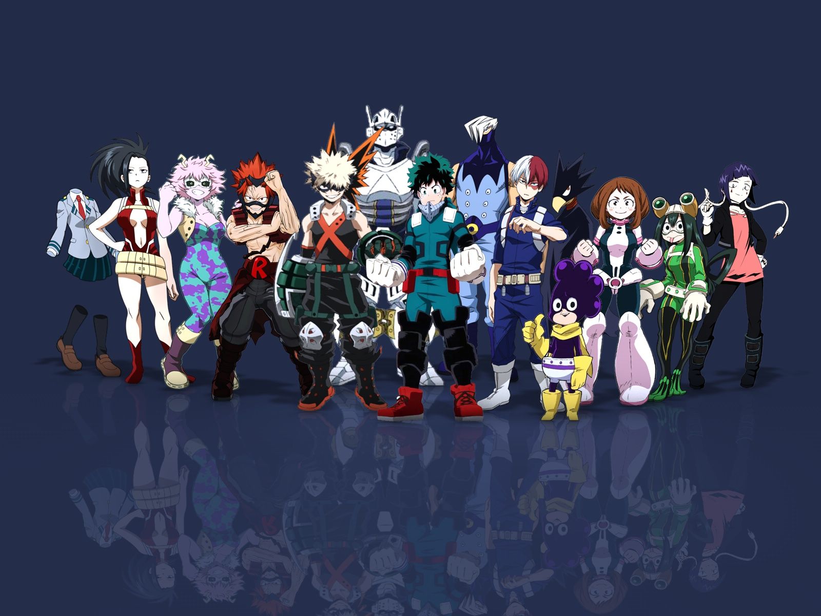 Eijiro Kirishima, Katsuki Bakugou, Midoriya Izuku, Boku no Hero Academia, Shoto Todoroki, Todoroki Shōto, Izuku Midoriya, Tsuyu Asuix1200 Wallpaper