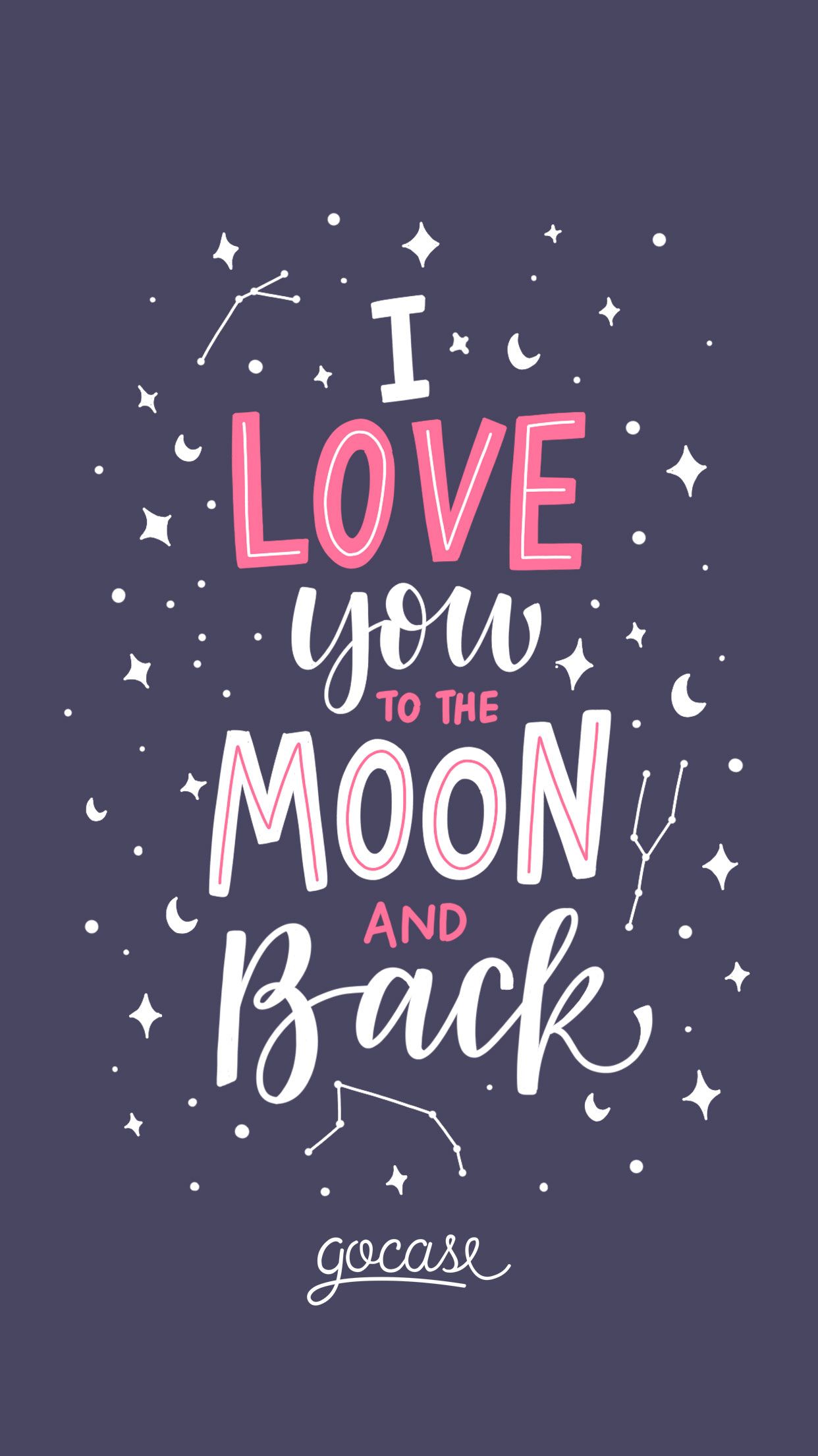 i love you to the moon and back background
