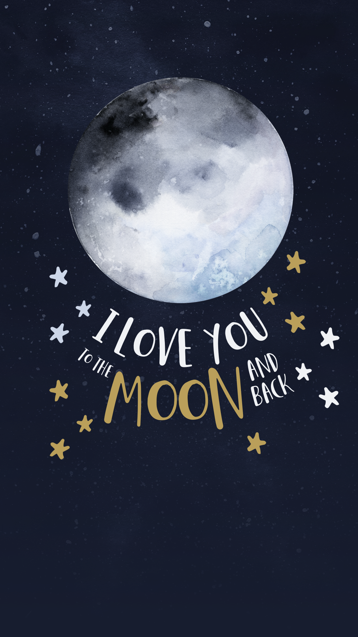 I Love You To The Moon And Back Wallpapers - Wallpaper Cave