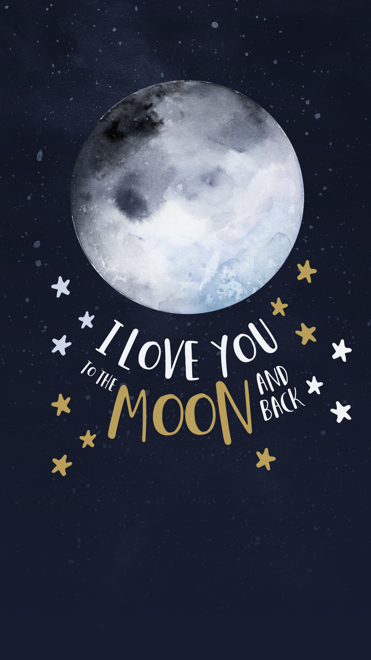 Moon Quote iPhone Wallpaper Free Moon Quote iPhone Background