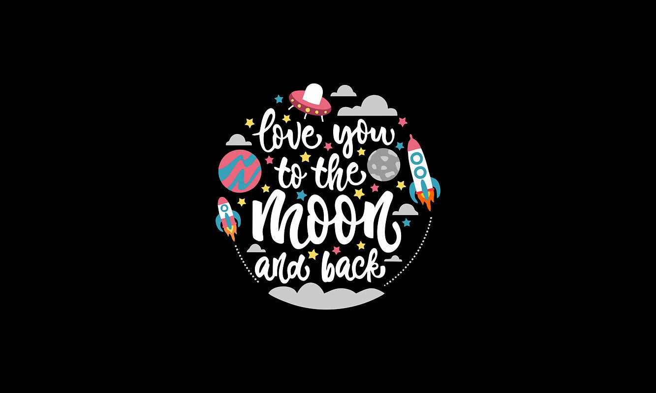 Love You To The Moon And Back Free Wallpaper download Free Love You To The Moon And Back HD Wallpaper to your mobile phone or tablet