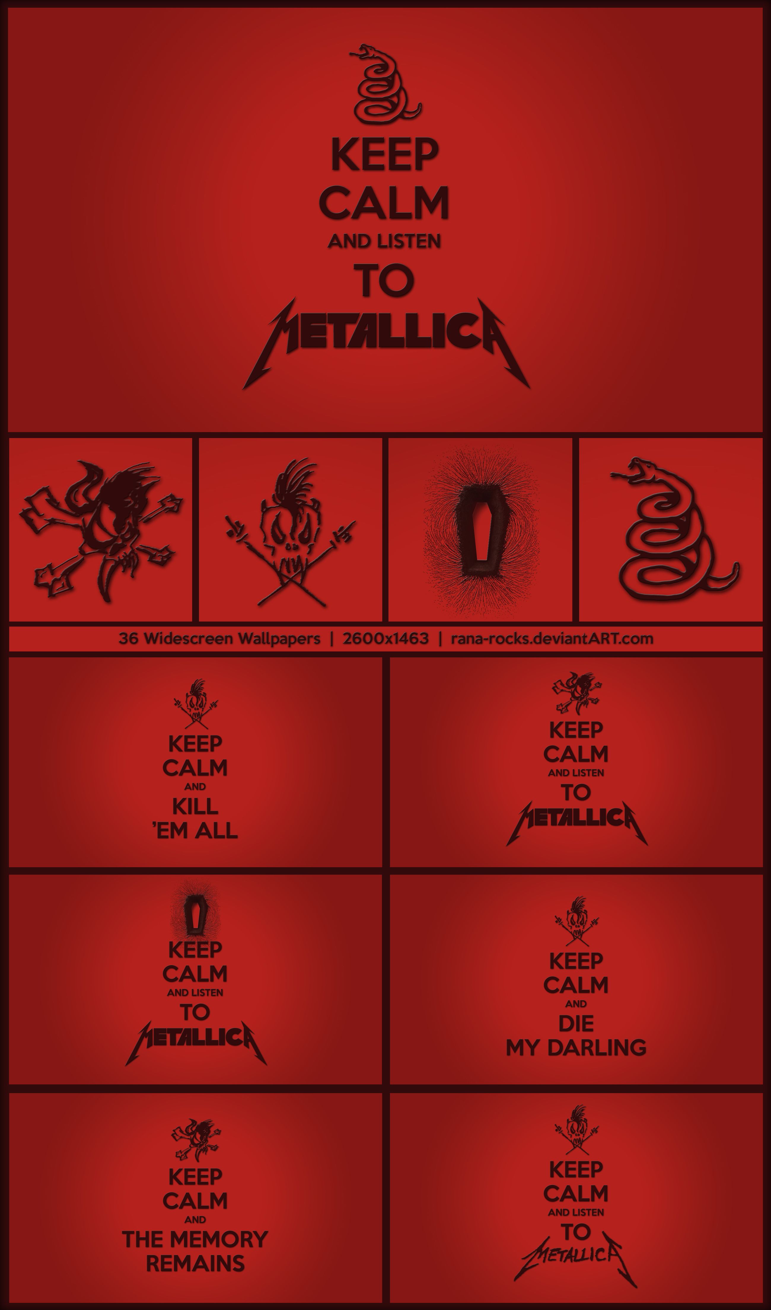 Keep Calm And Listen To Metallica Wallpaper By Rana Rocks