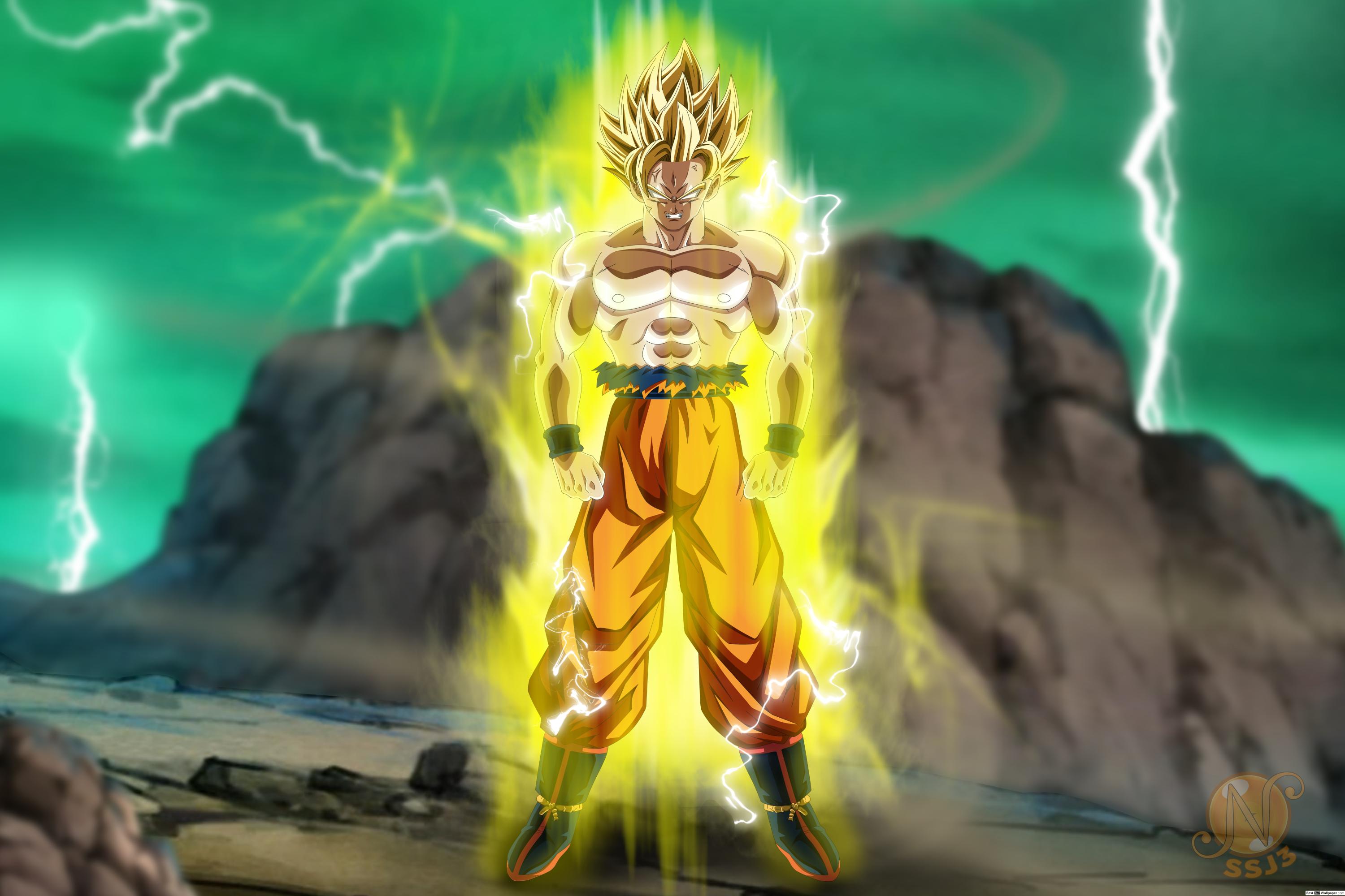 Goku Transform To Super Saiyan 2.
