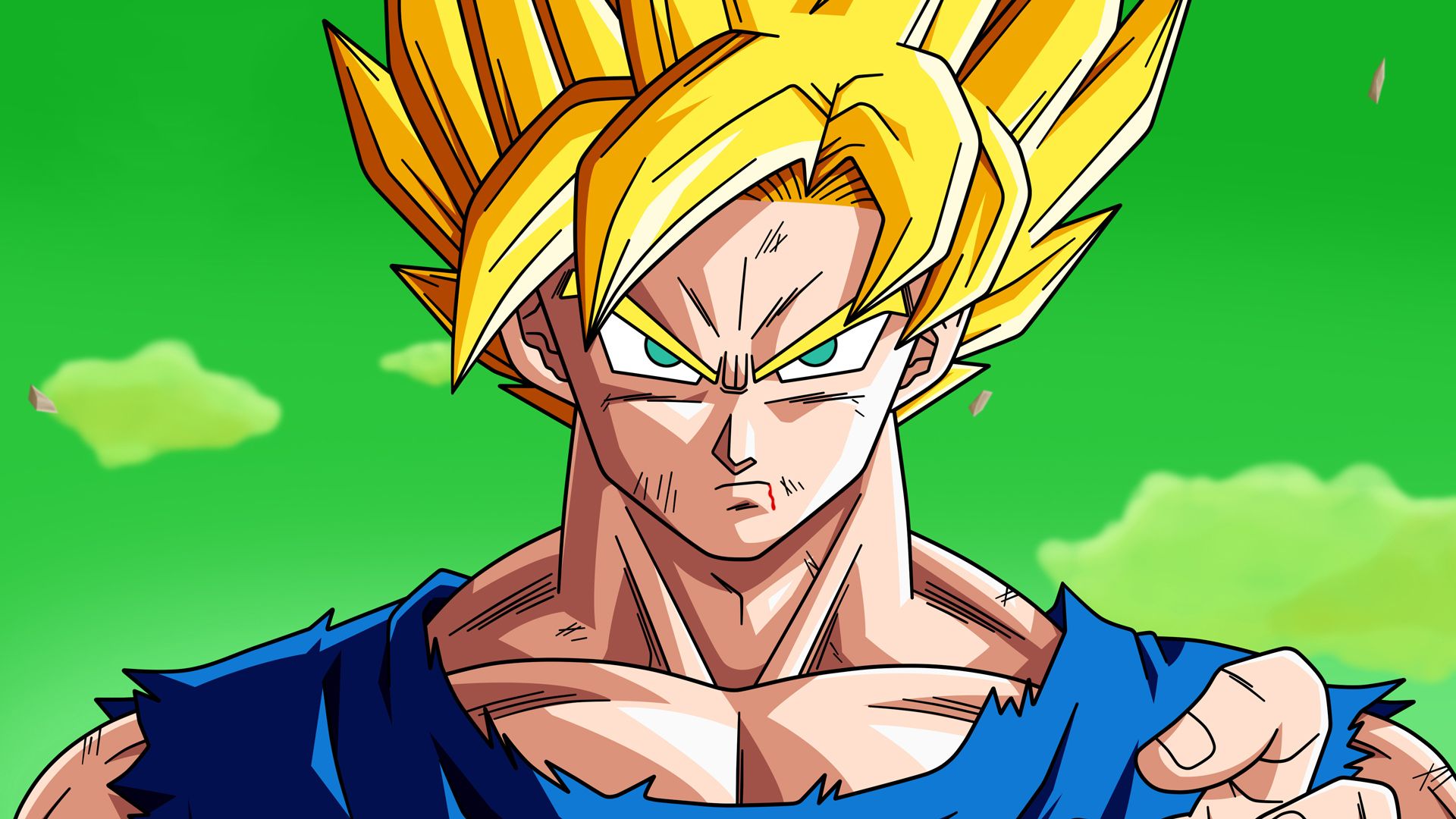 Goku Goes Super Saiyan 1 The First Time (Episode 95 Transformed at