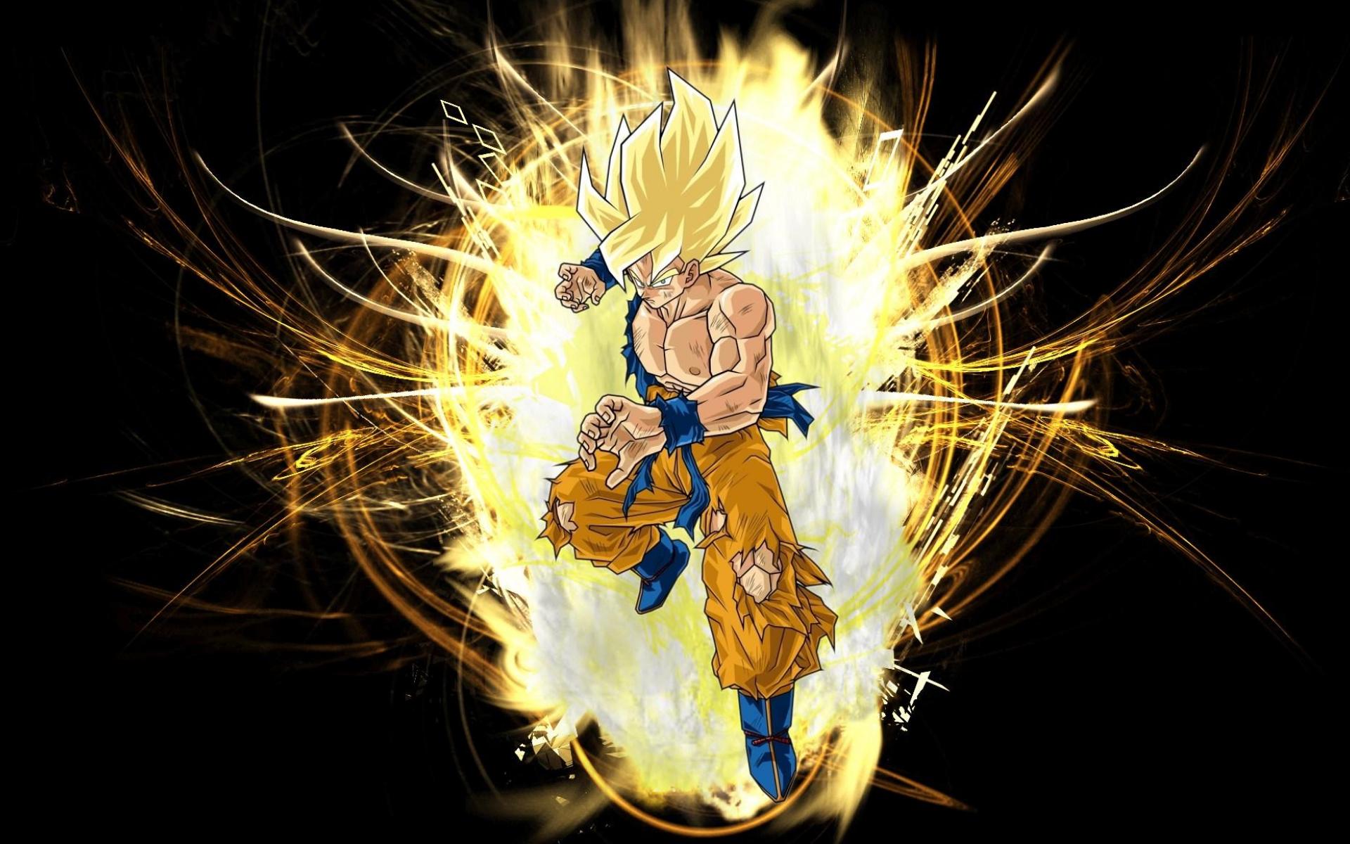 Goku Super Saiyan Yellow Wallpaperwalpaperlist.com