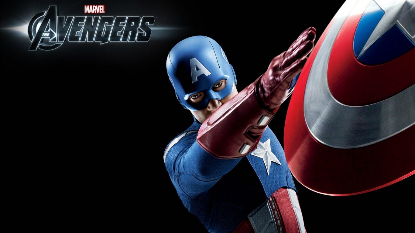 Captain America in The Avengers Wallpaper