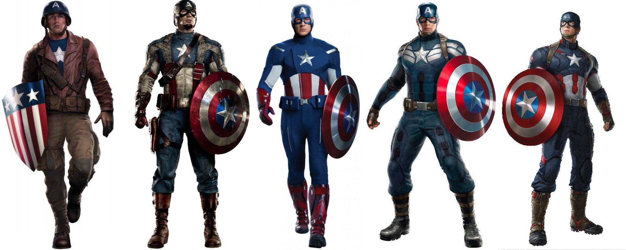 Man 1 Film: Captain Marvel Costume Evolution