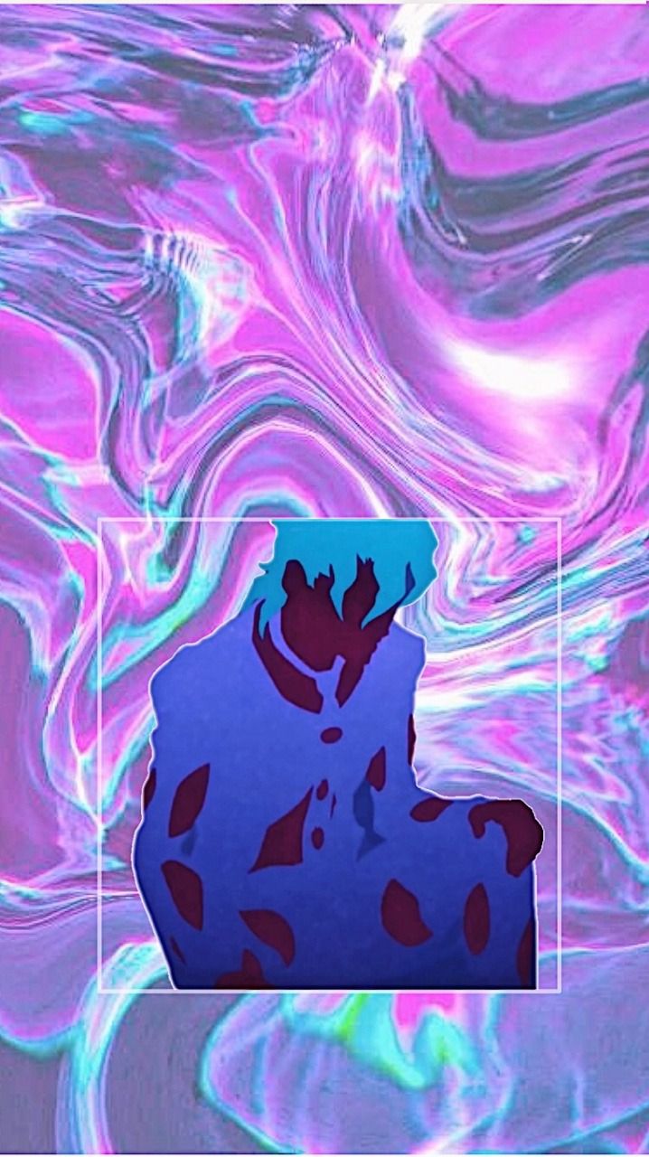 vento aureo vaporwave wallpaper! (750 x 1337)