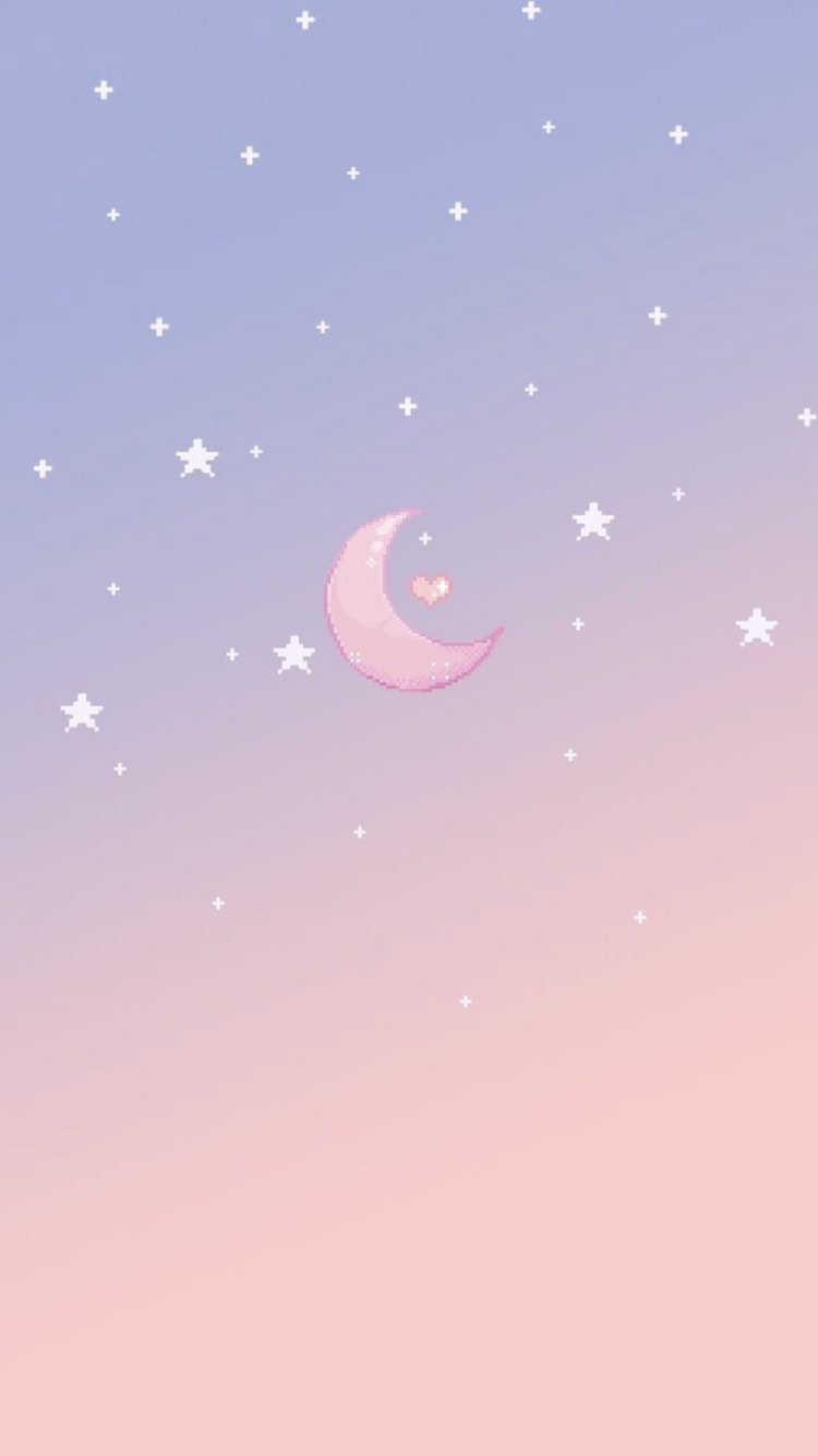 Night Sky Pixel Wallpaper. Anime wallpaper iphone, Cute pastel wallpaper, iPhone wallpaper kawaii