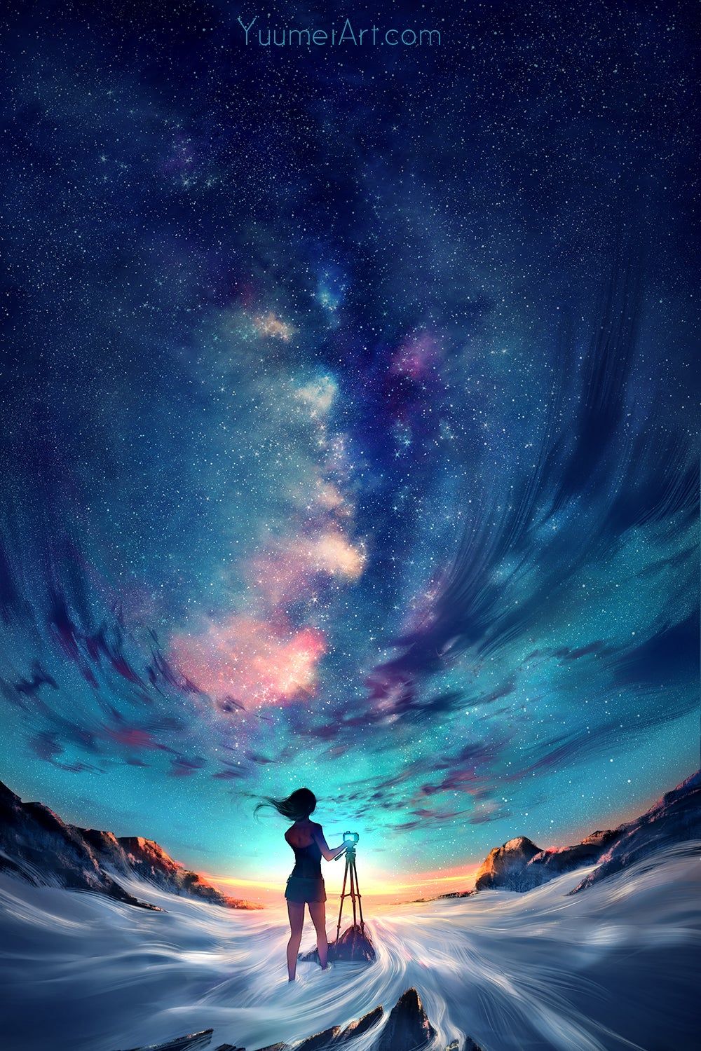 Capture the Sky, Yuumei Art, Digital Art, 2016. iPhone X Wallpaper X Wallpaper HD