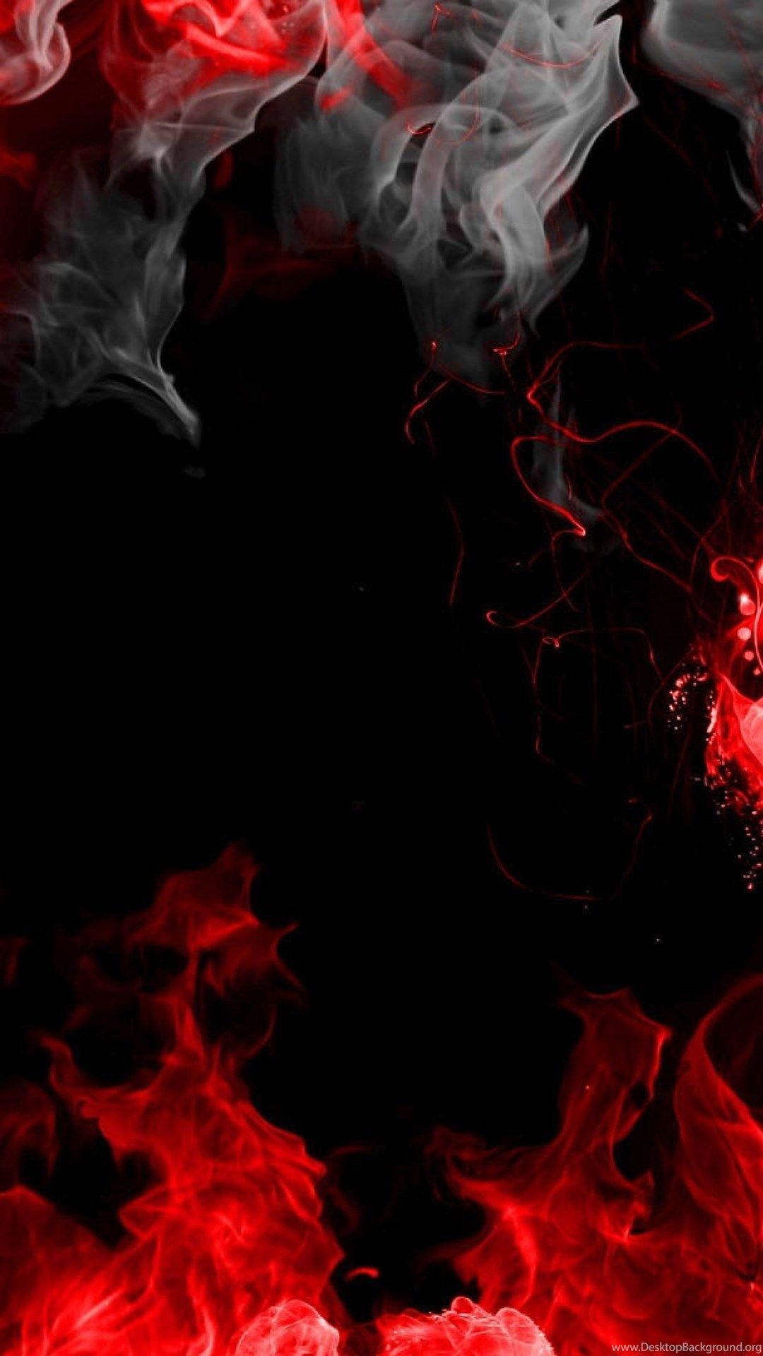 Download Wallpaper 3840x2160 Abstraction, Red, Smoke, Black 4K. Desktop Background