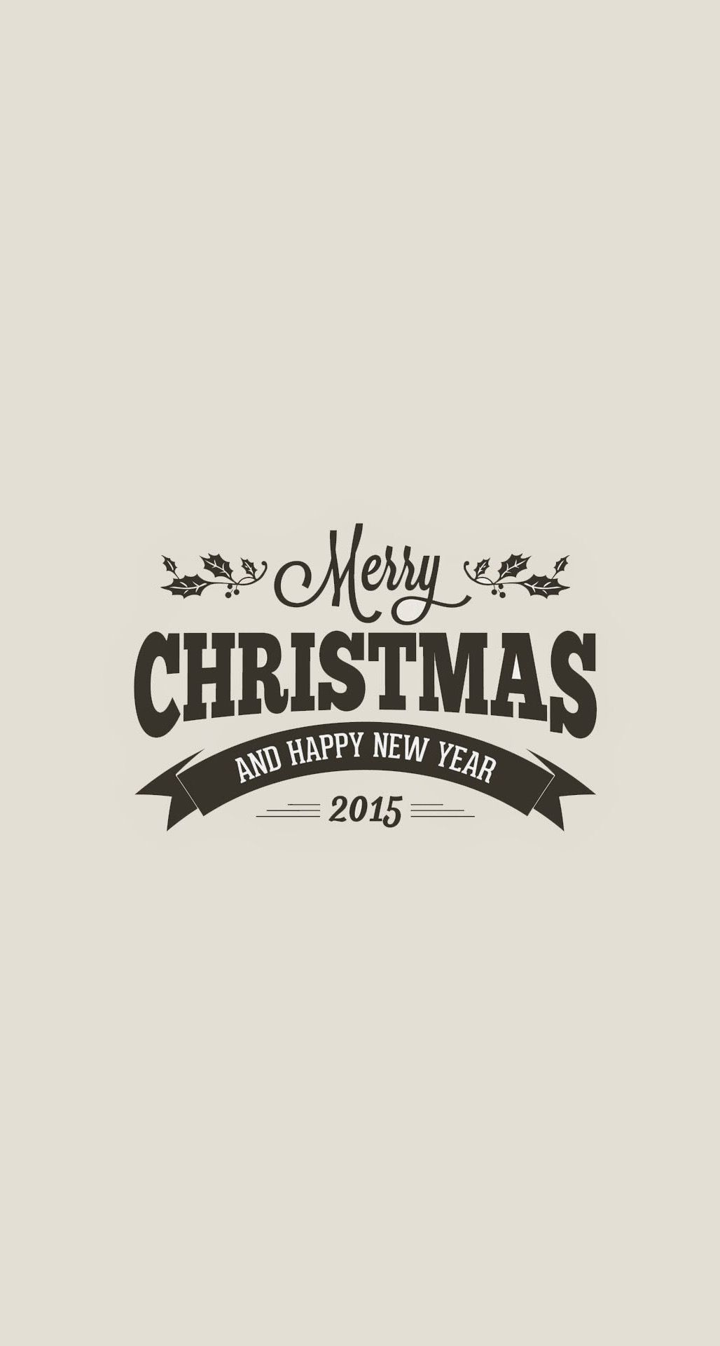 Merry Christmas Happy New Year 2015 Retro iPhone 6 Plus HD Wallpaper HD