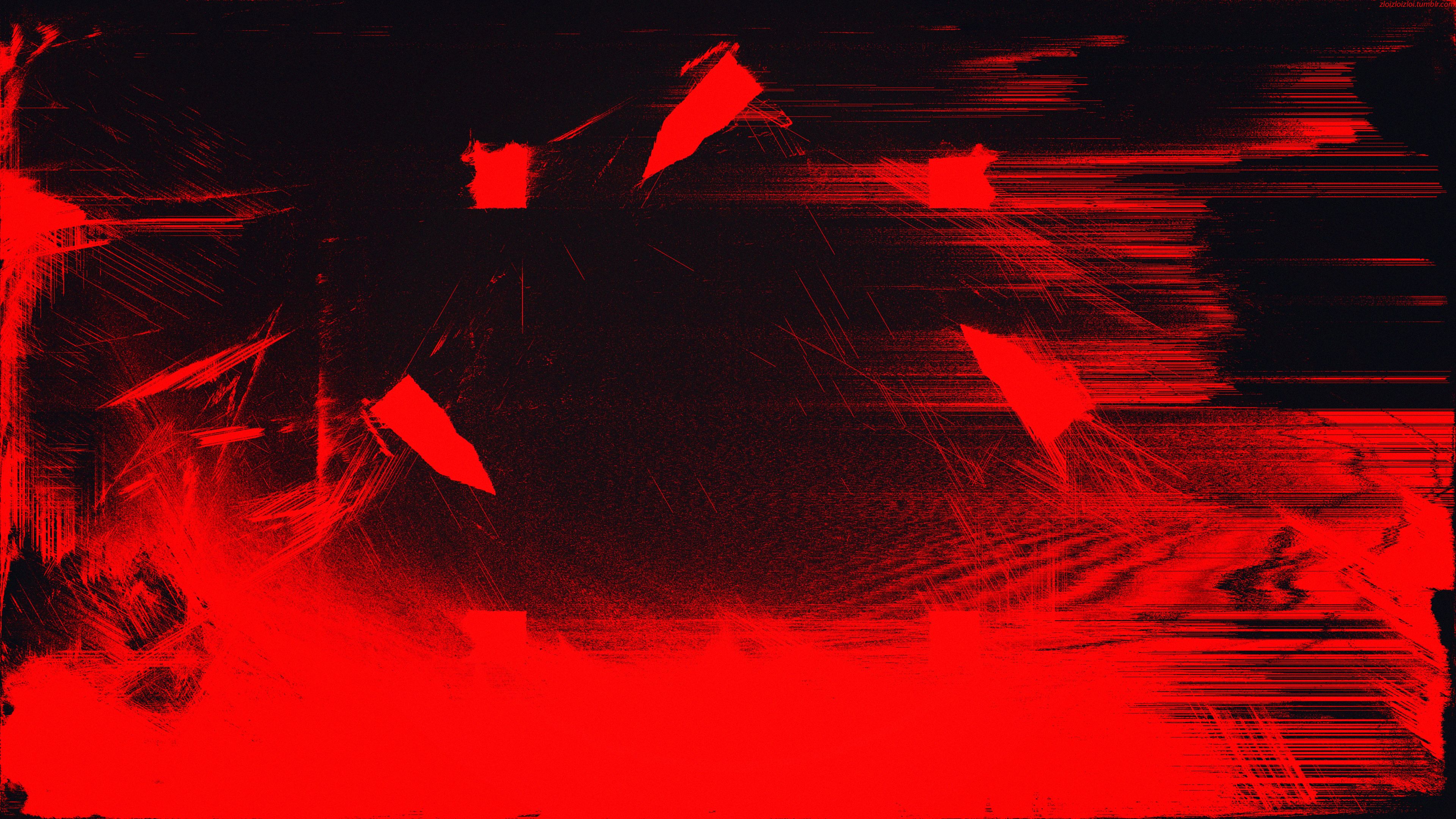 Red Glitch Art Abstract 4k, HD Abstract, 4k Wallpaper, Image, Background, Photo and Picture