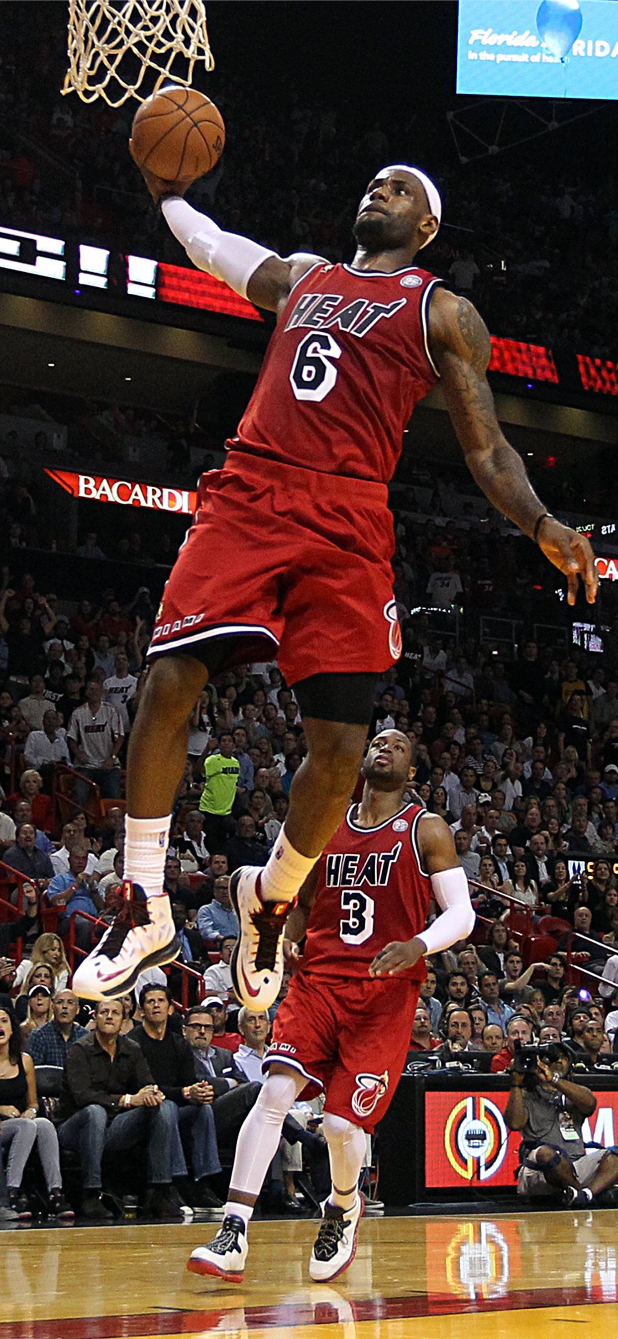 Lebron James Dunking Cave iPhone 11 Wallpaper Free Download
