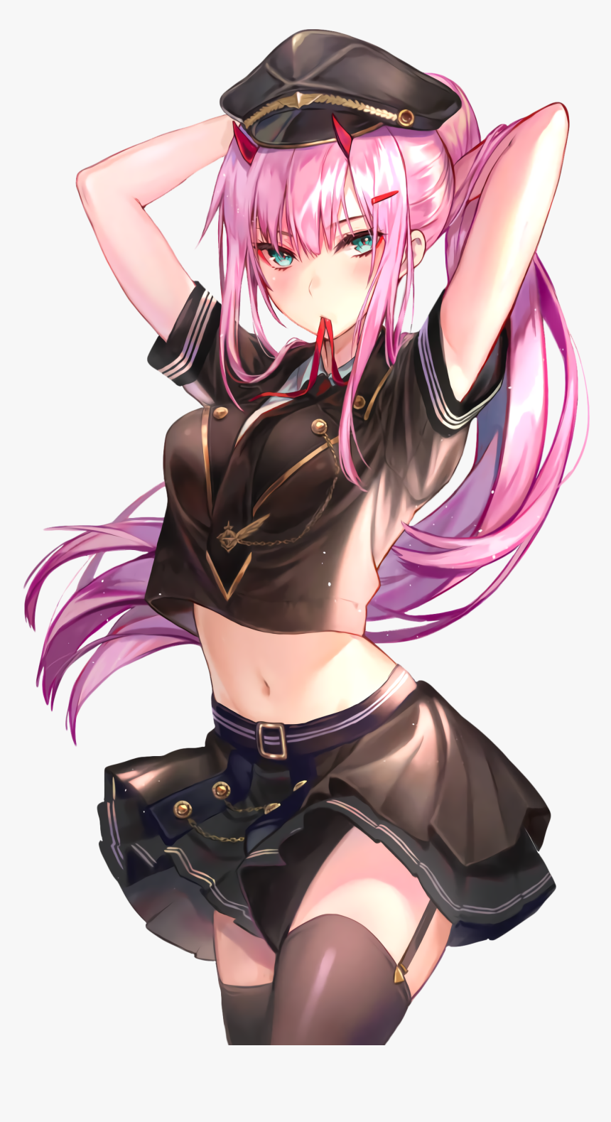 Clublion, zero Two , 9& Anime Girl Pink Hair, HD Png Download, Transparent Png Image