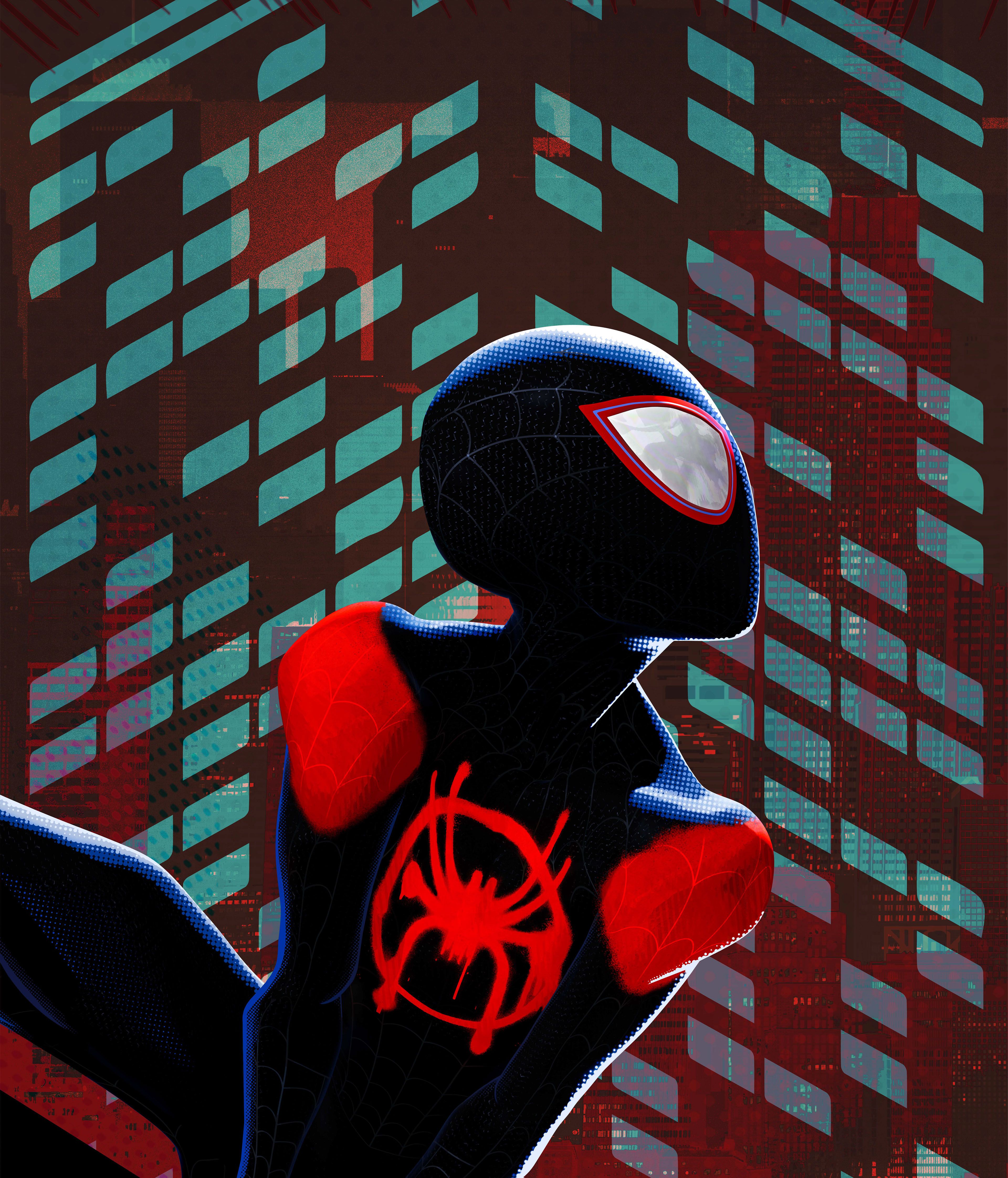 Wallpaper Miles Morales, Spider Man: Into The Spider Verse, 4K, Creative Graphics,. Wallpaper For IPhone, Android, Mobile And Desktop
