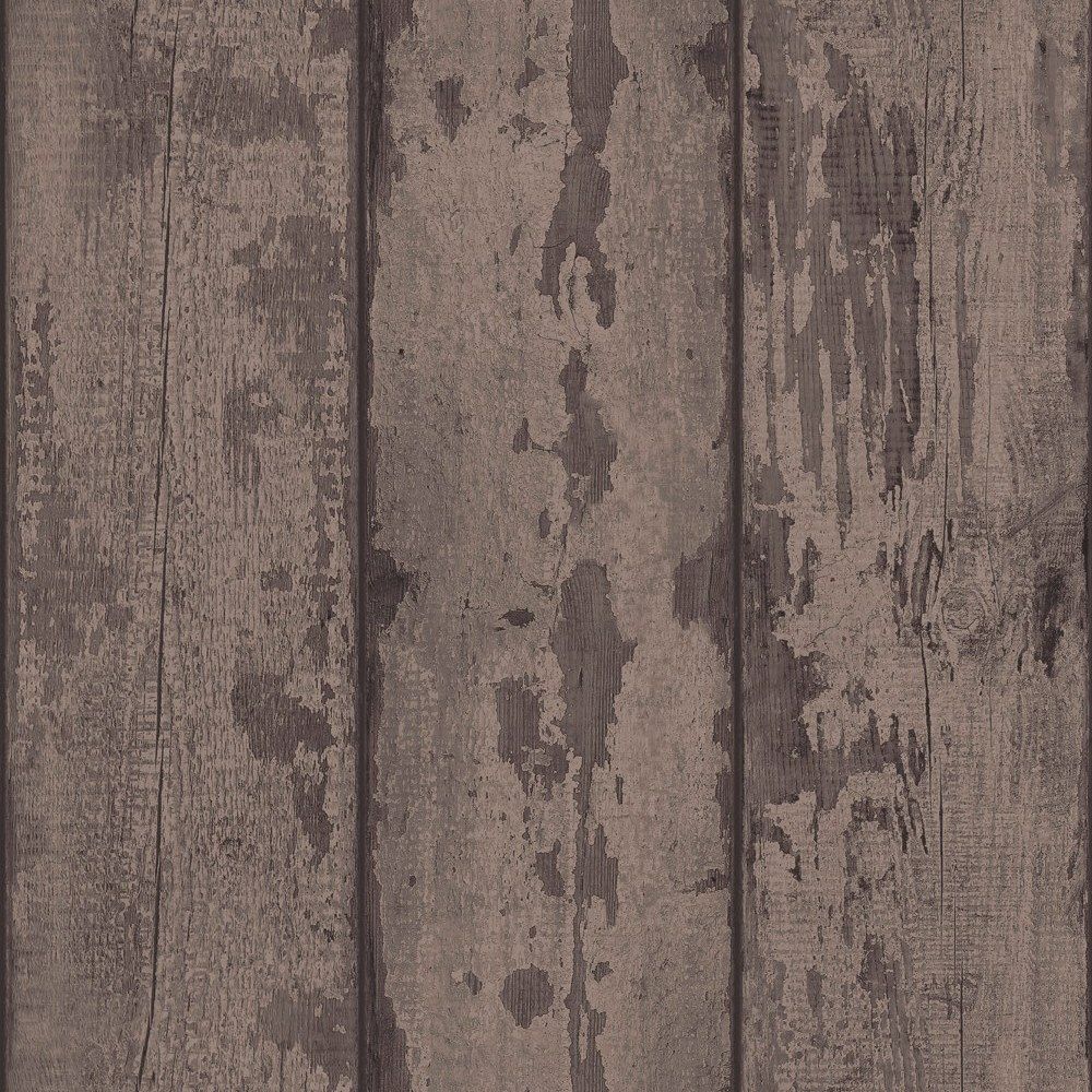 Arthouse Journeys Mahogany Wood Plank Wallpaper