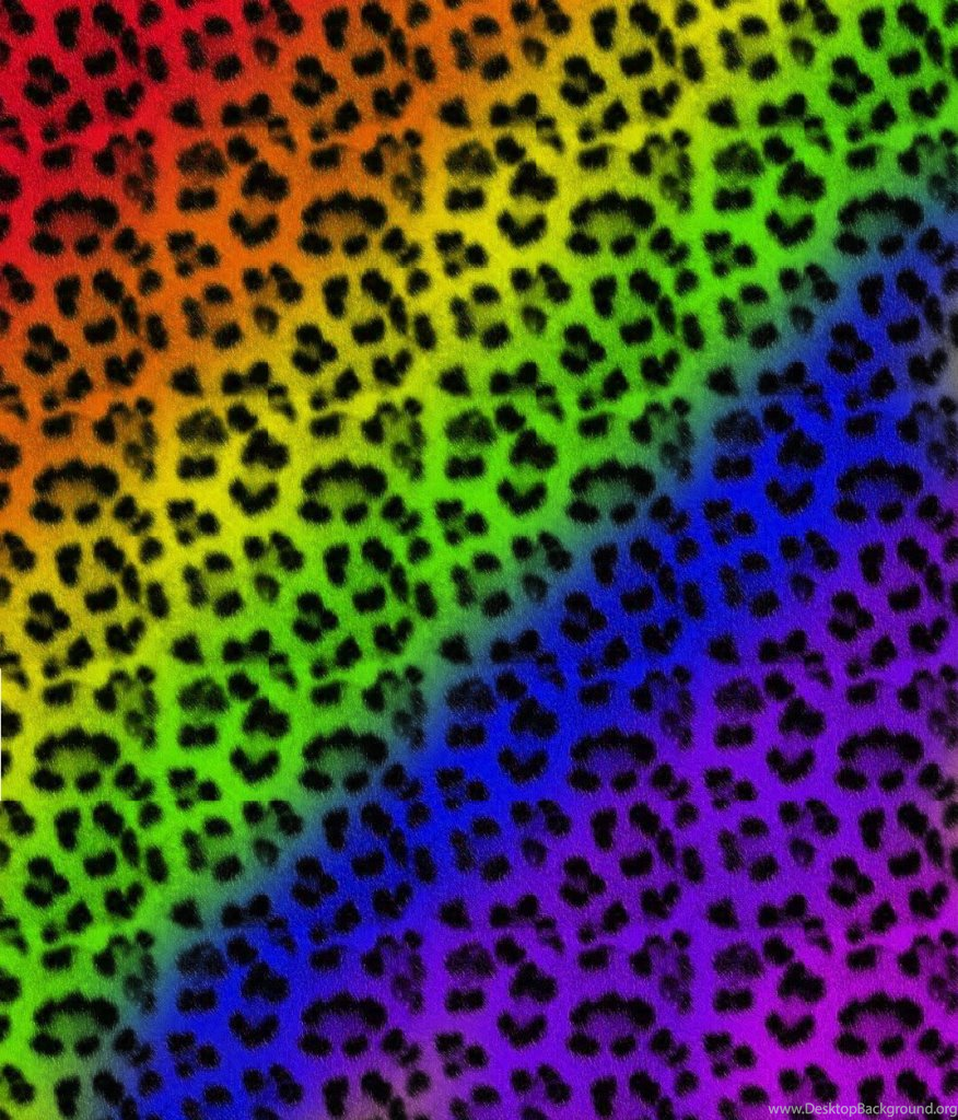 Rainbow Cheetah Print Wallpaper Wallpaper Zone Desktop Background